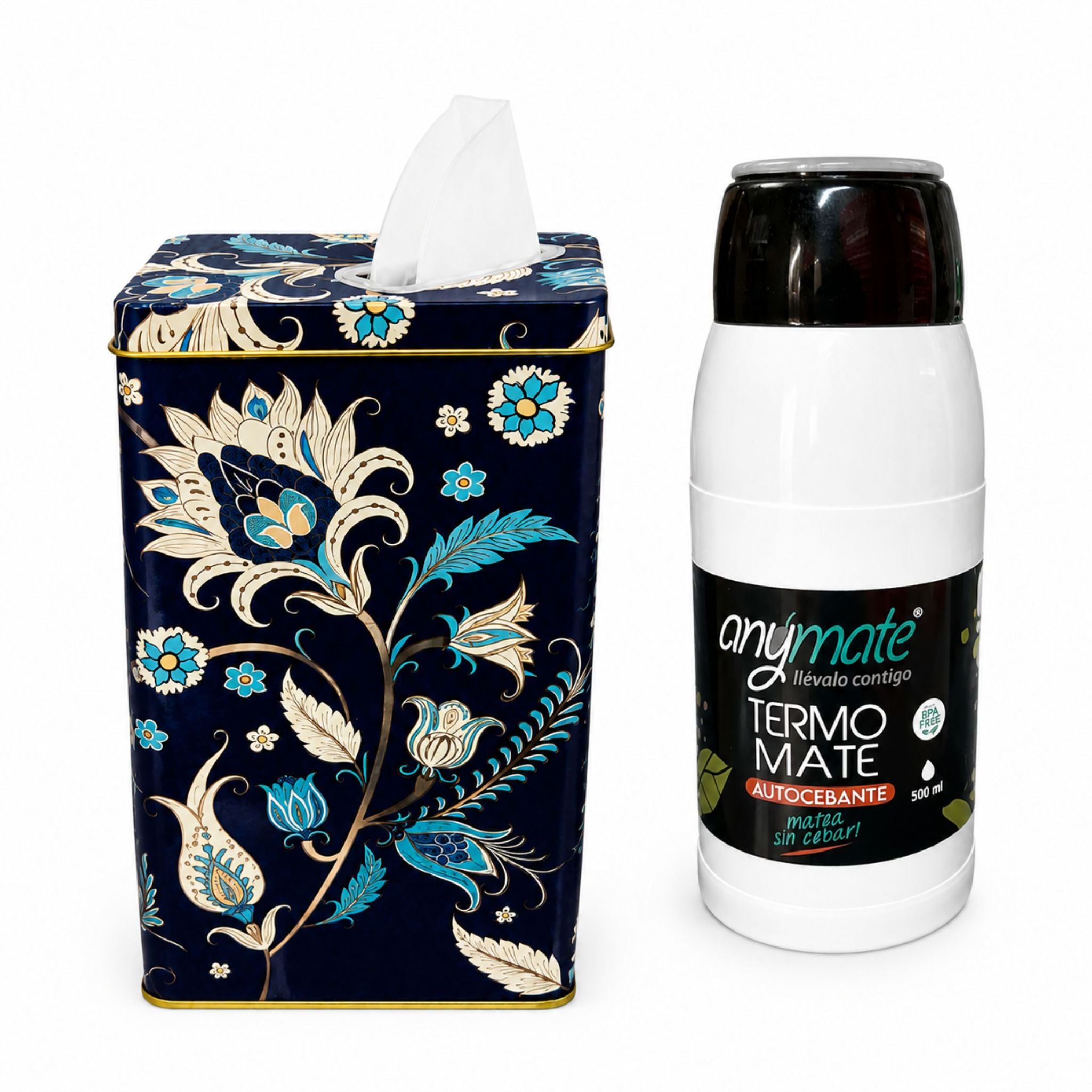 Kit De Mate Termo Autocebante + Yerbera