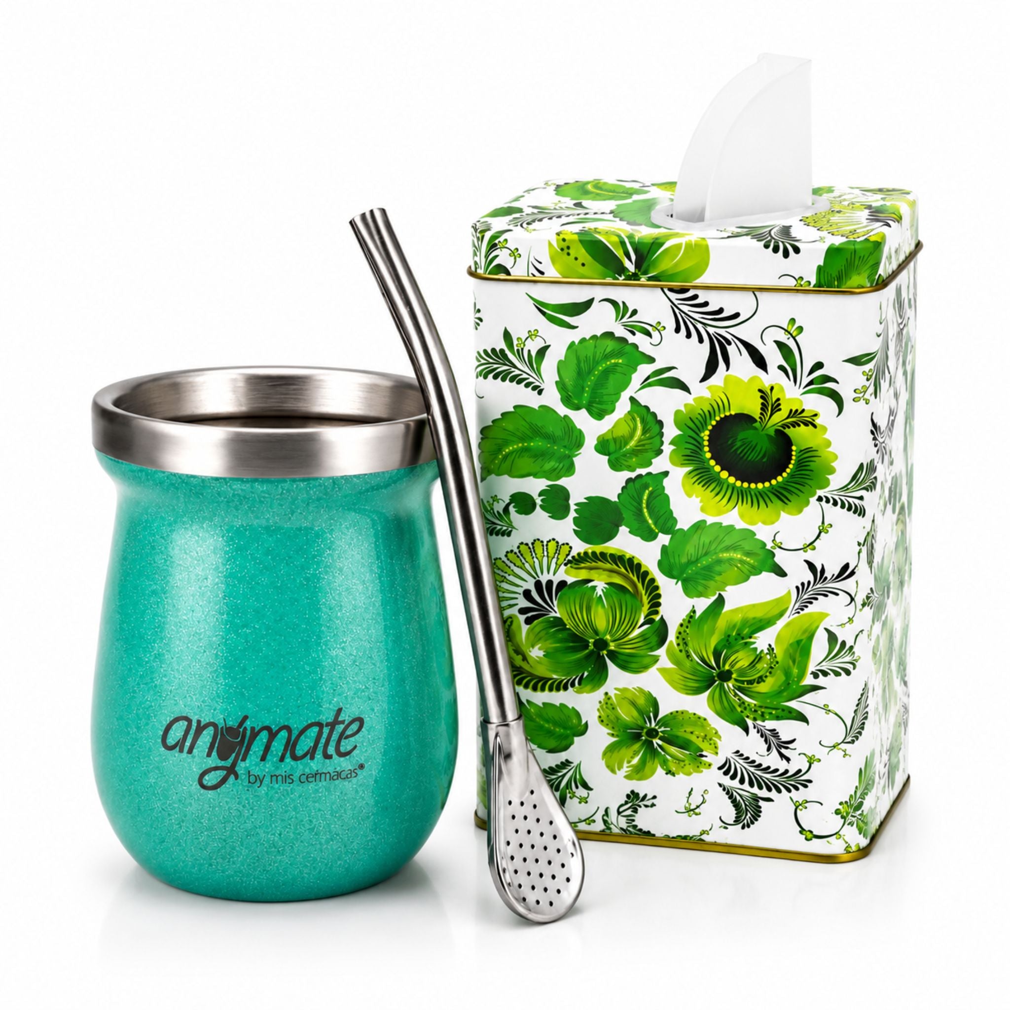 Pack Mate Con Bombilla + Yerbera