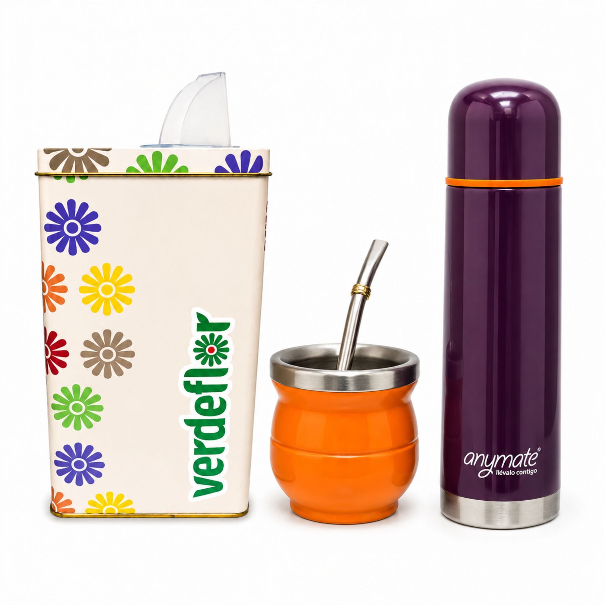 Set Matero Yerbera + Termo + Mate y Bombilla