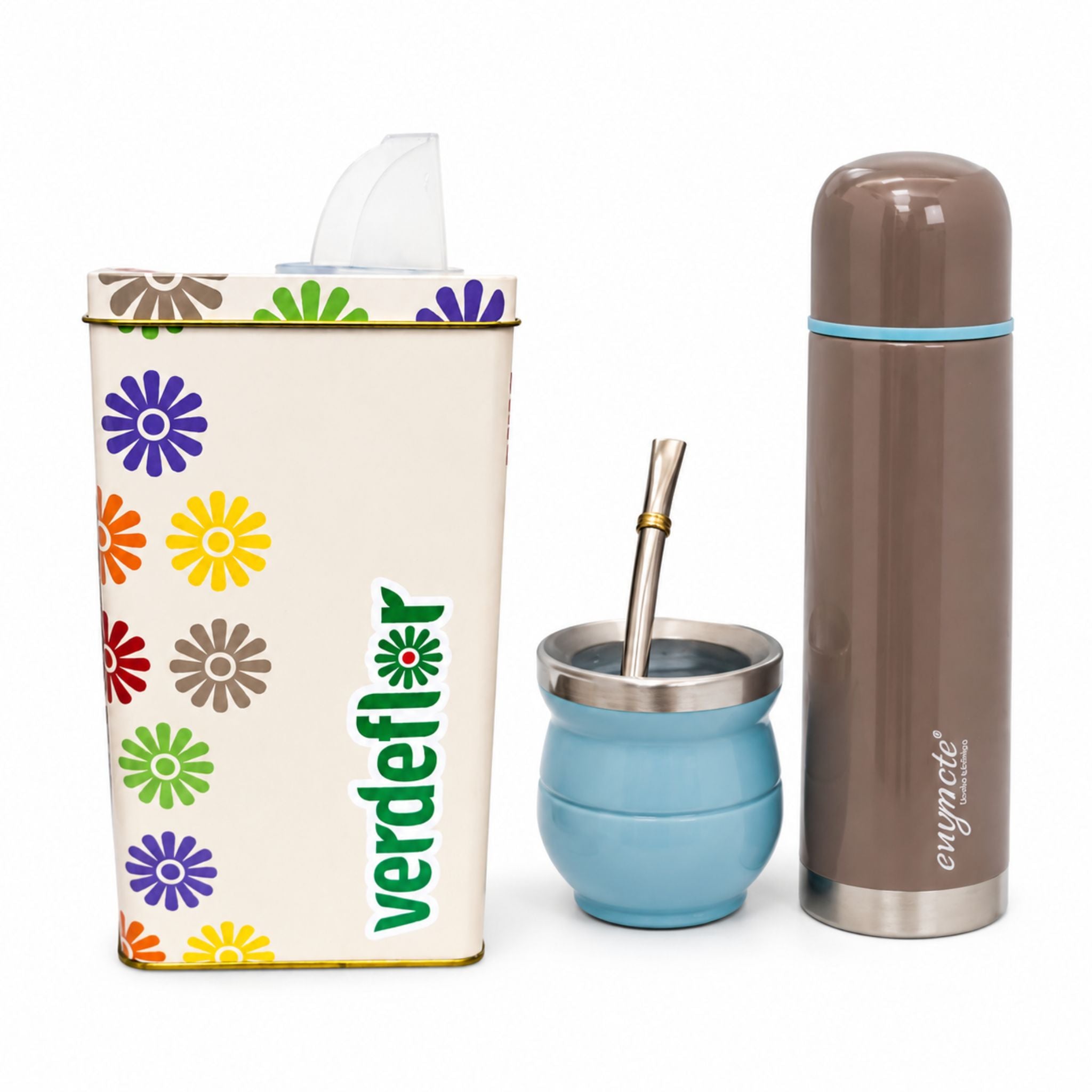 Set Matero Yerbera + Termo + Mate y Bombilla