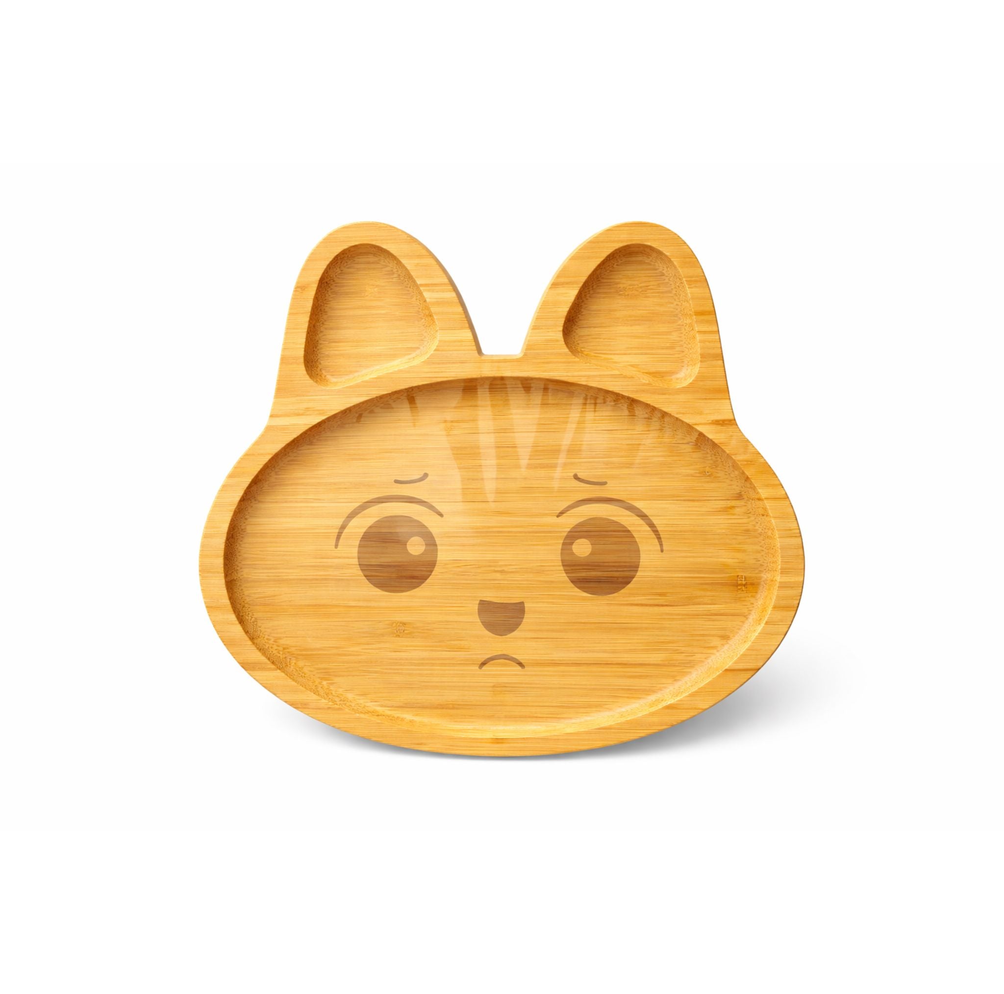 Plato Infantil De Madera Bambú