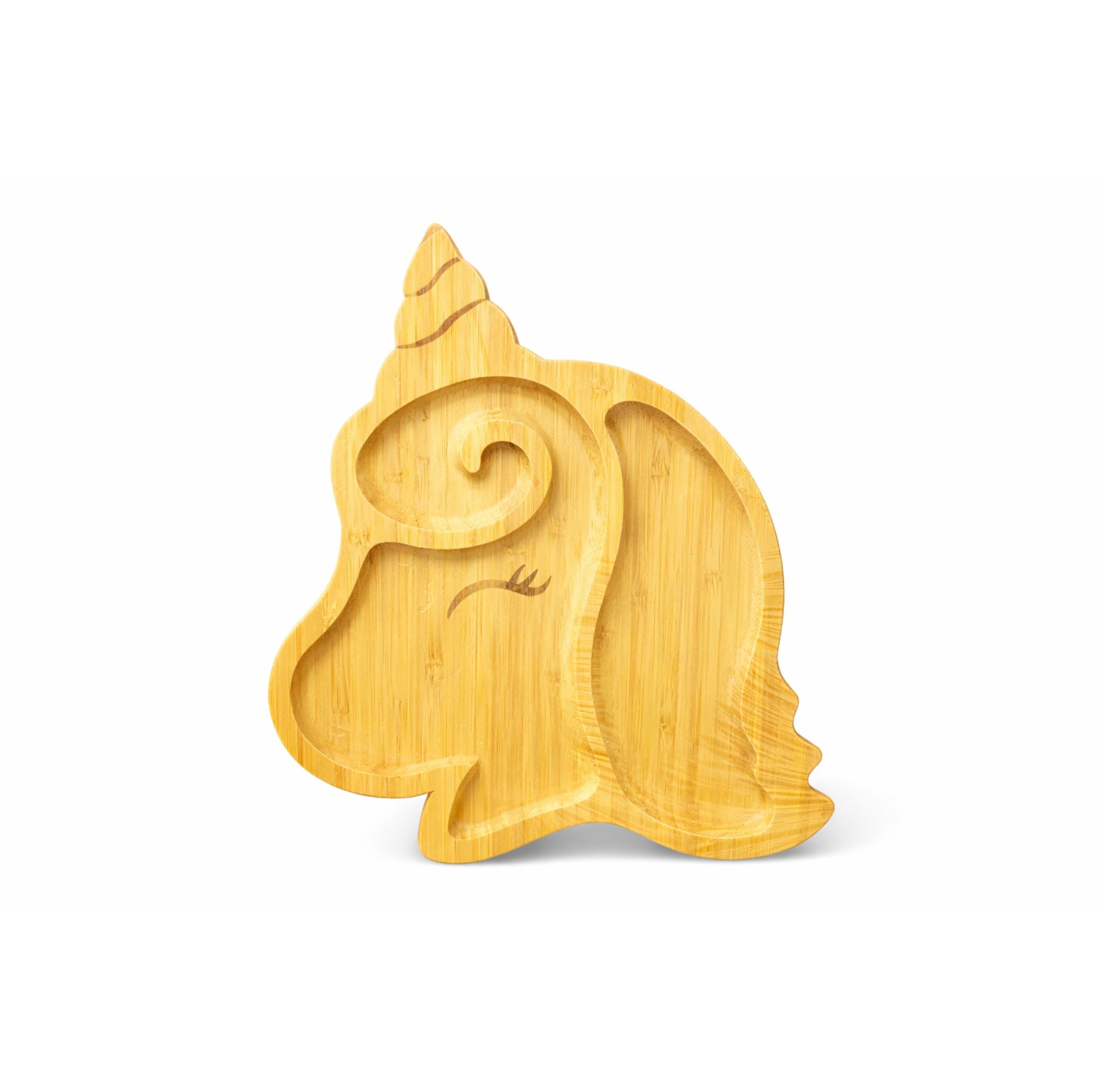 Plato Infantil De Madera Bambú