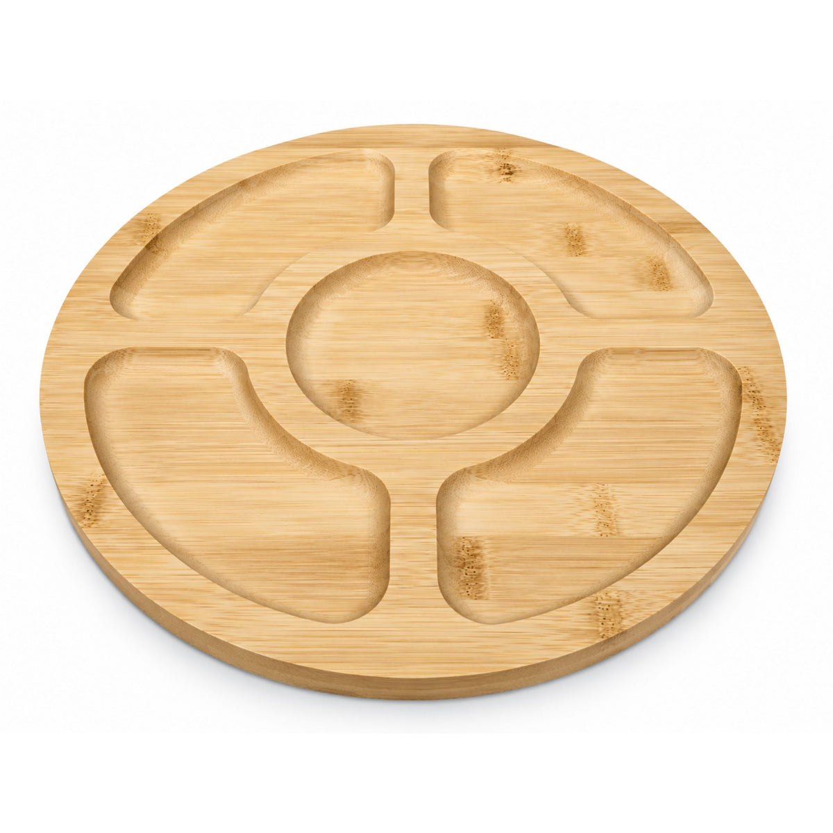 Tabla Bambú Picoteo Con Tapa 28cm