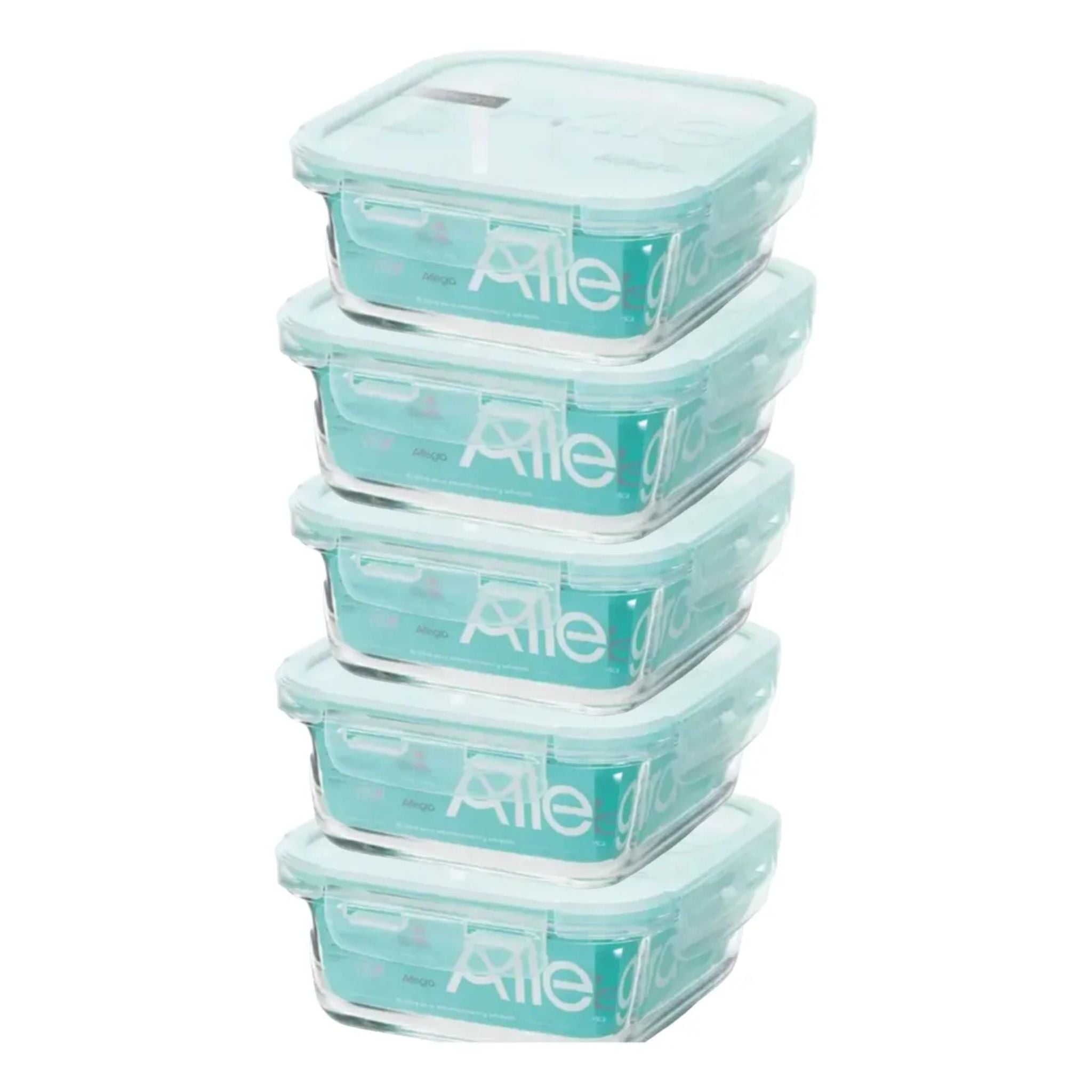 Taper Vidrio Contenedor X5