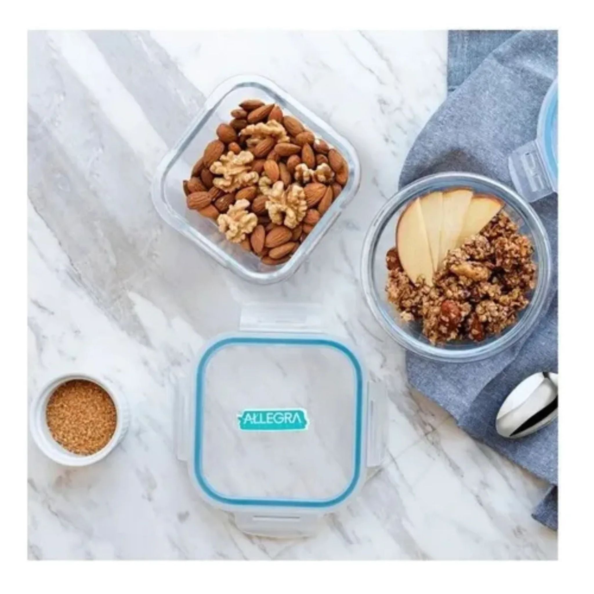 Taper Vidrio Contenedor X5