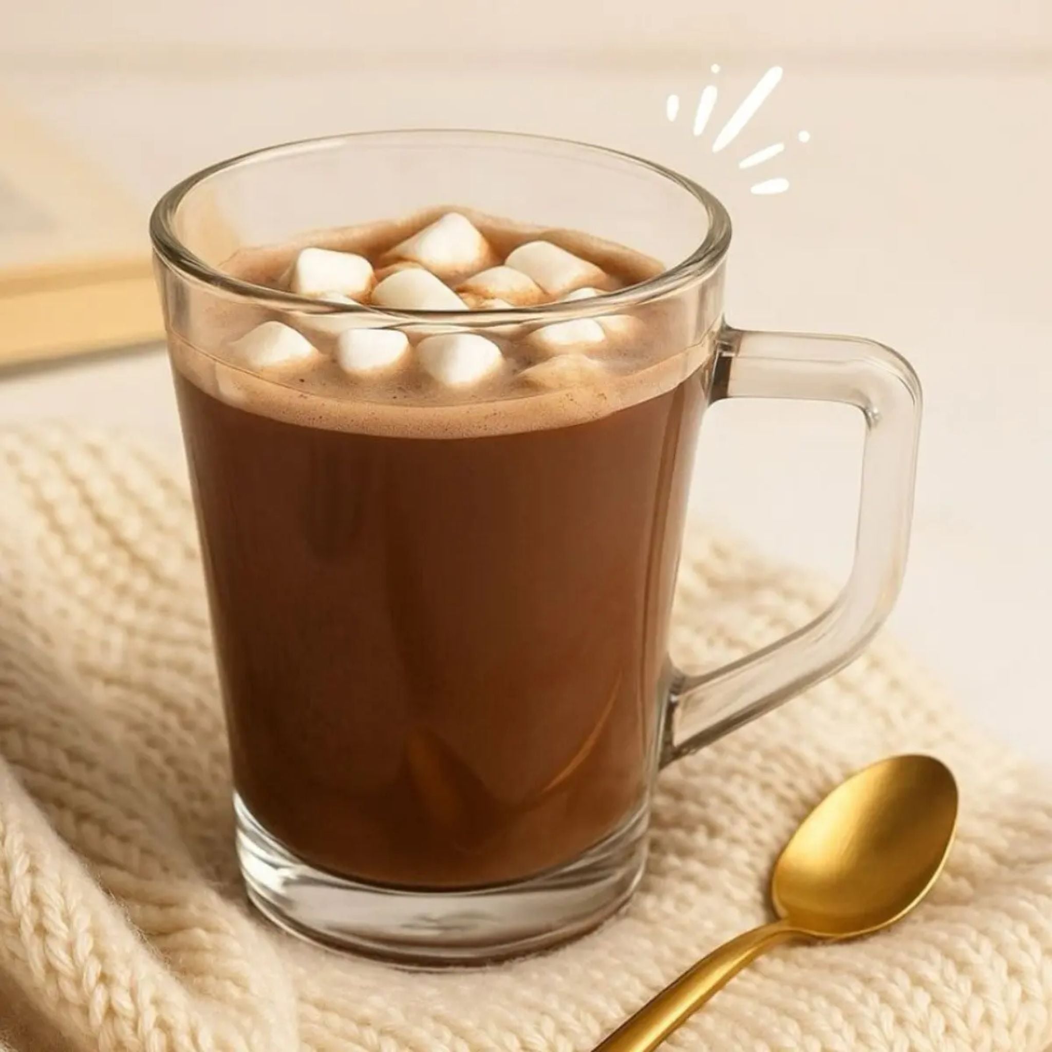 Tazas Capuchino Vidrio 220ml X6