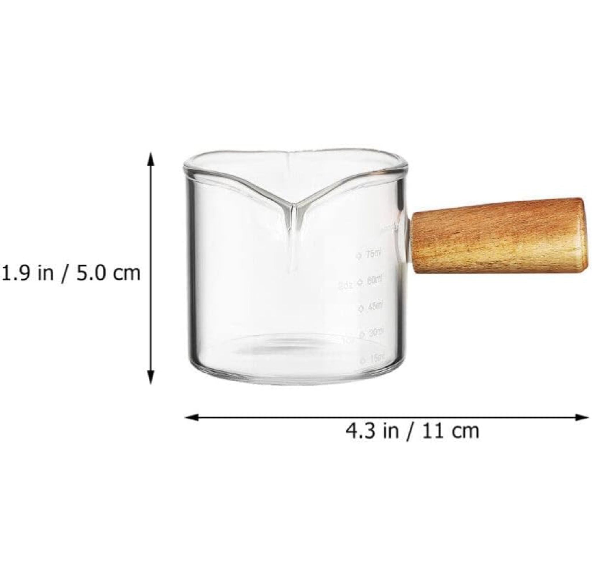 Tacita Medidora Vidrio 75cc