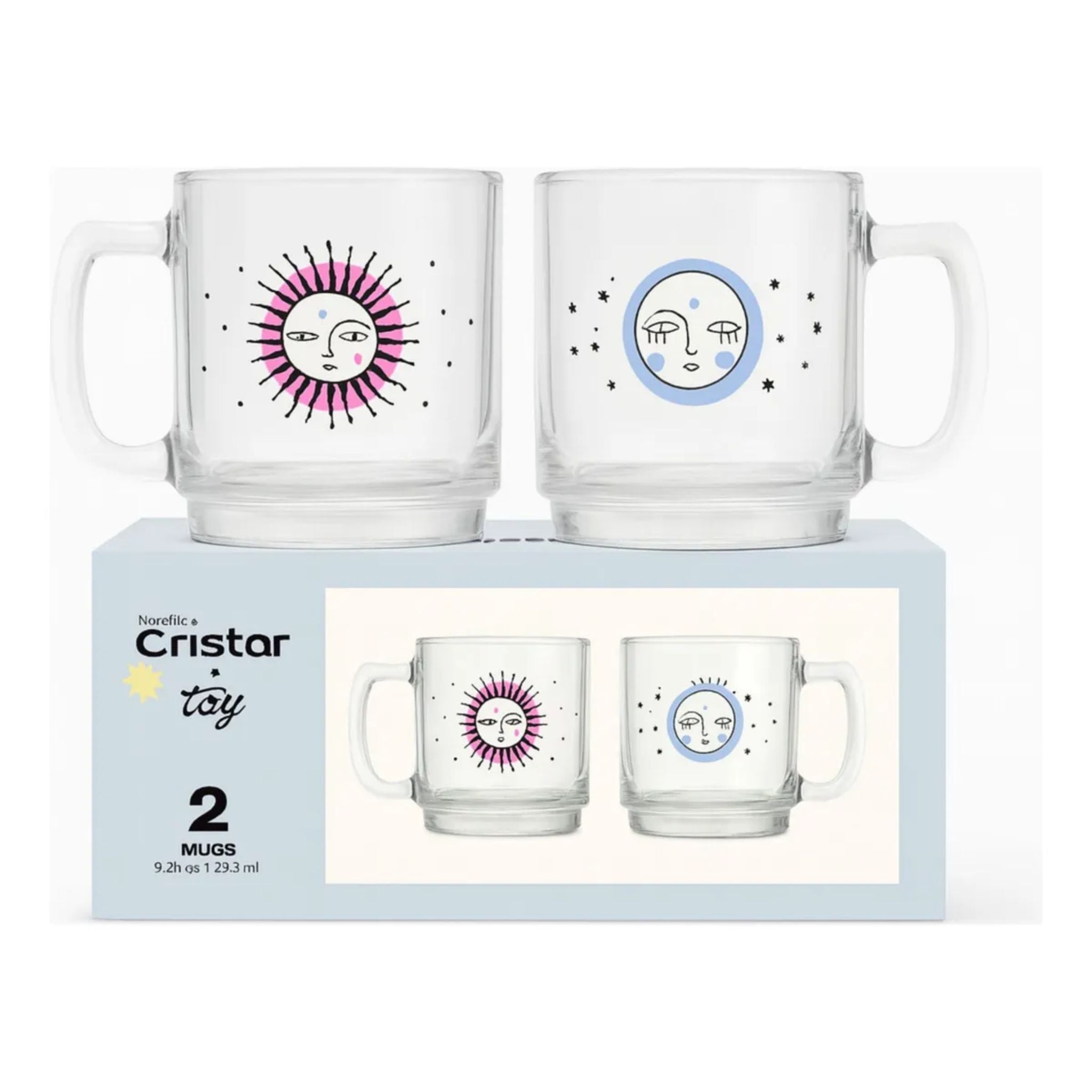 Tazas De Vidrio Café / Té 275cc X2