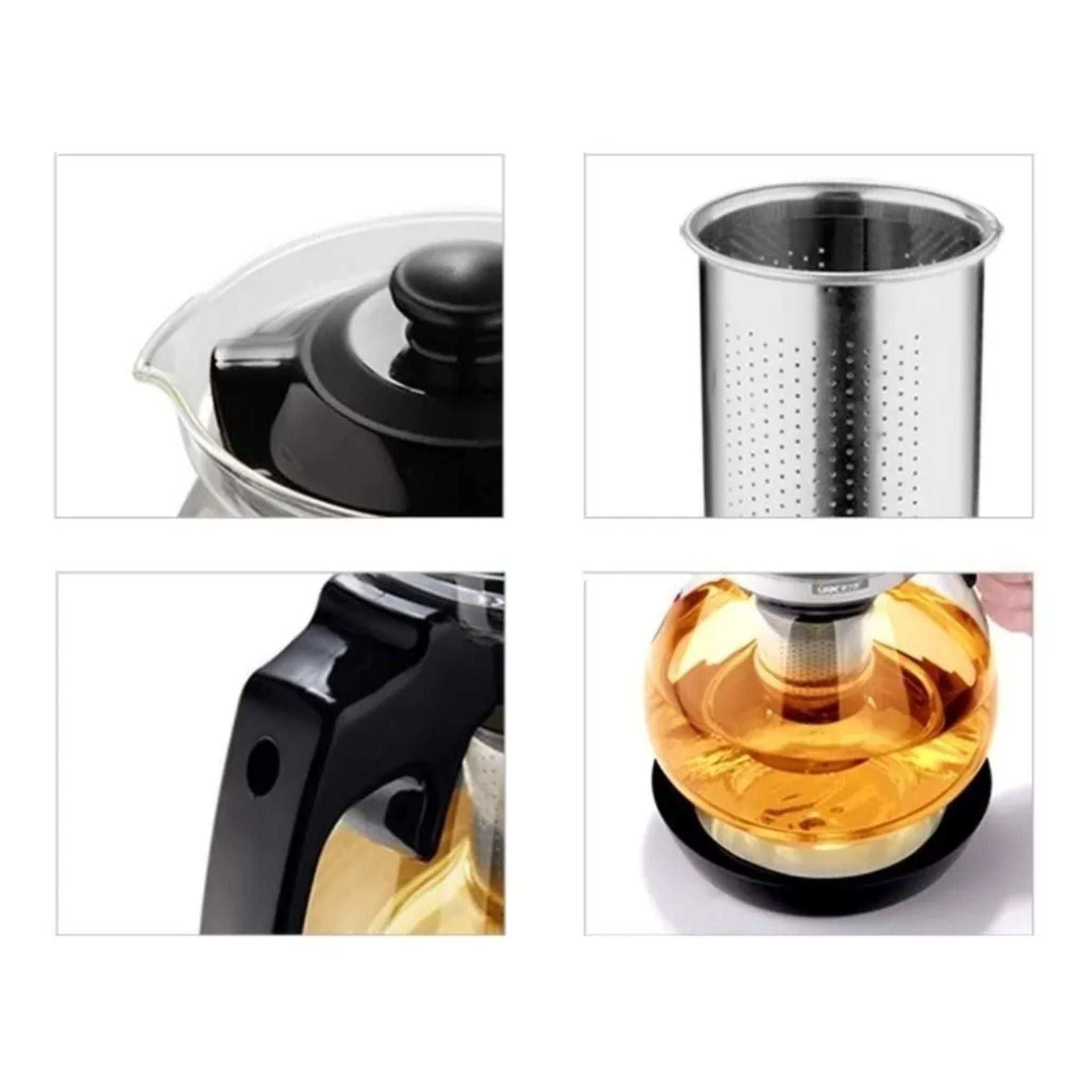 Tetera De Vidrio Con Infusor 900ml