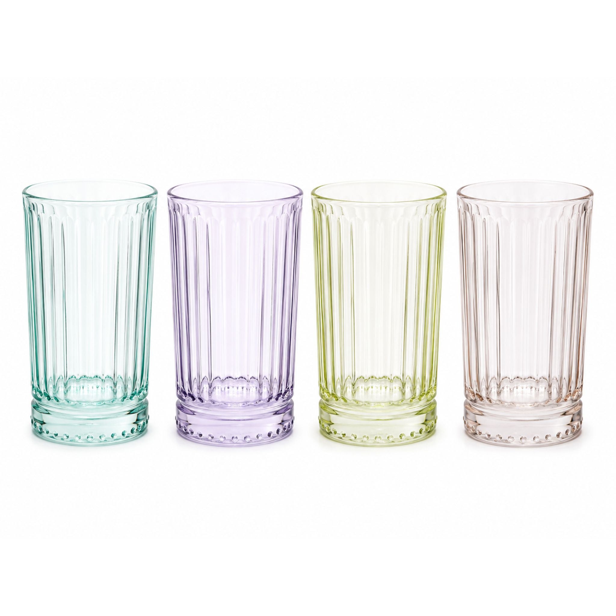Vasos Cóctel Vidrio Color Galata X6