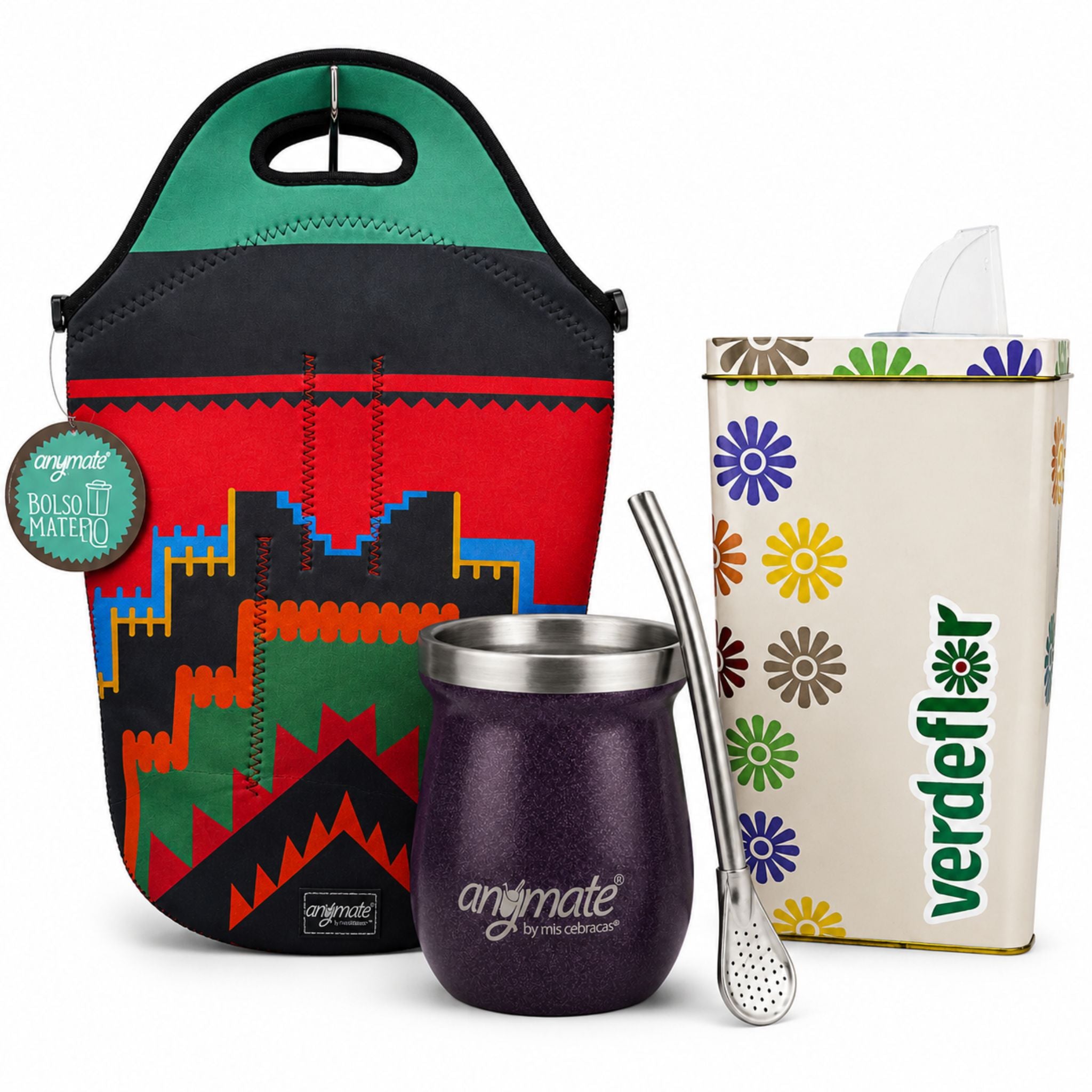 Pack Mate Bolso + Mate + Bombilla + Yerbera