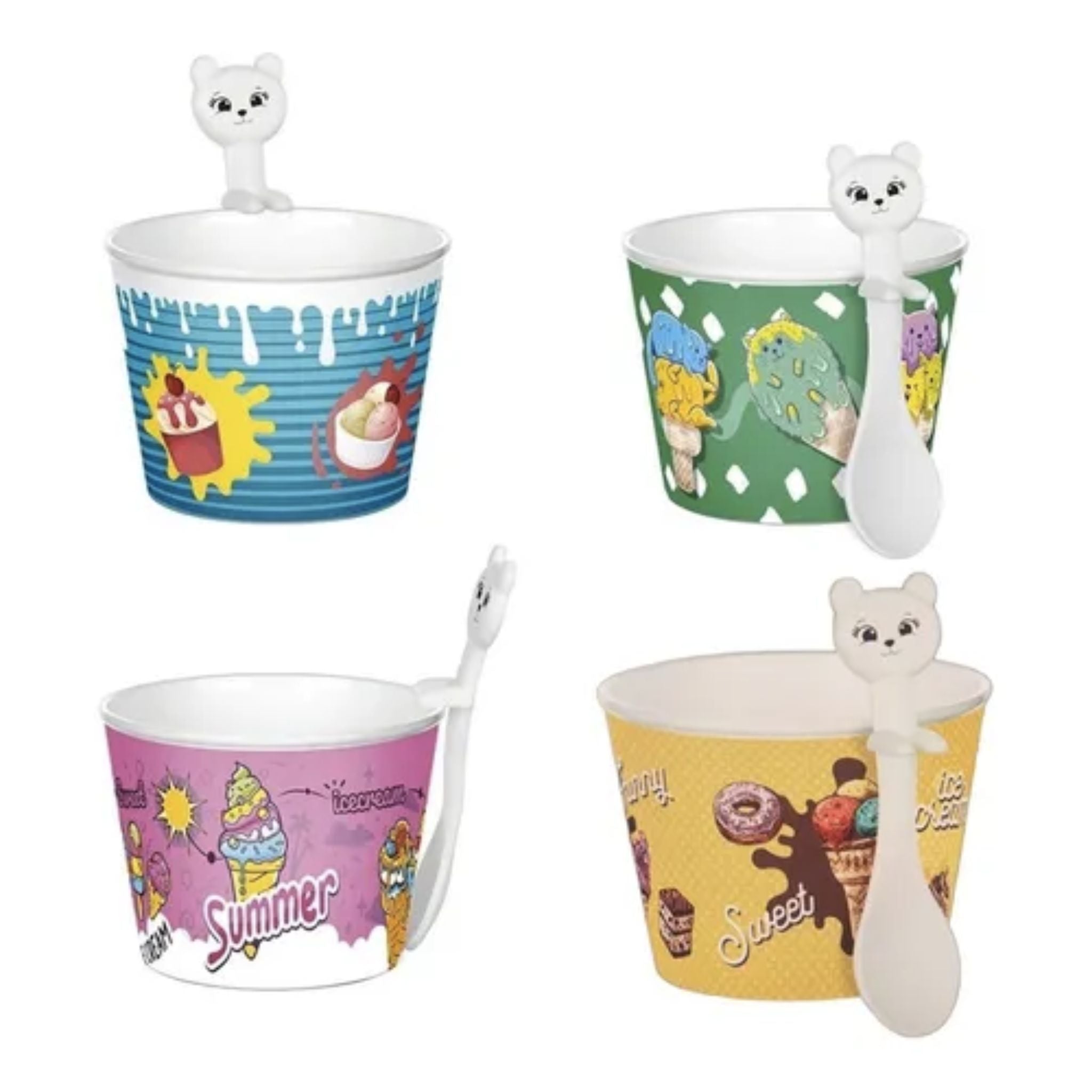 vasitos para helados set de 4