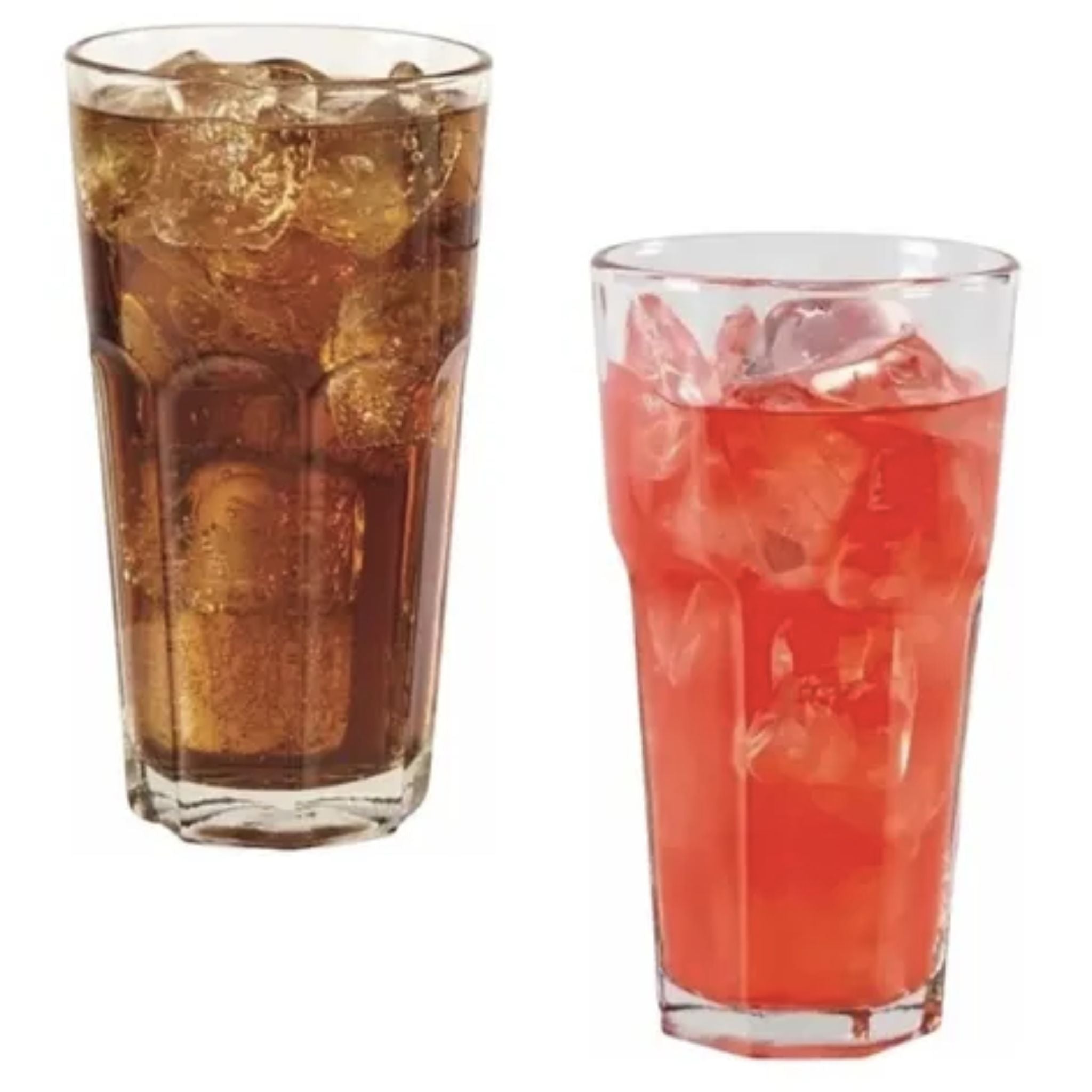 vasos de vidrio largos set de 6