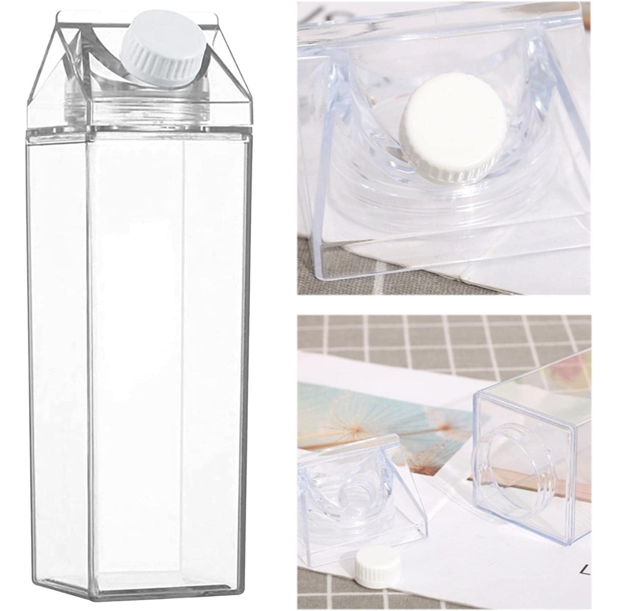 Botella Tipo Caja De Leche