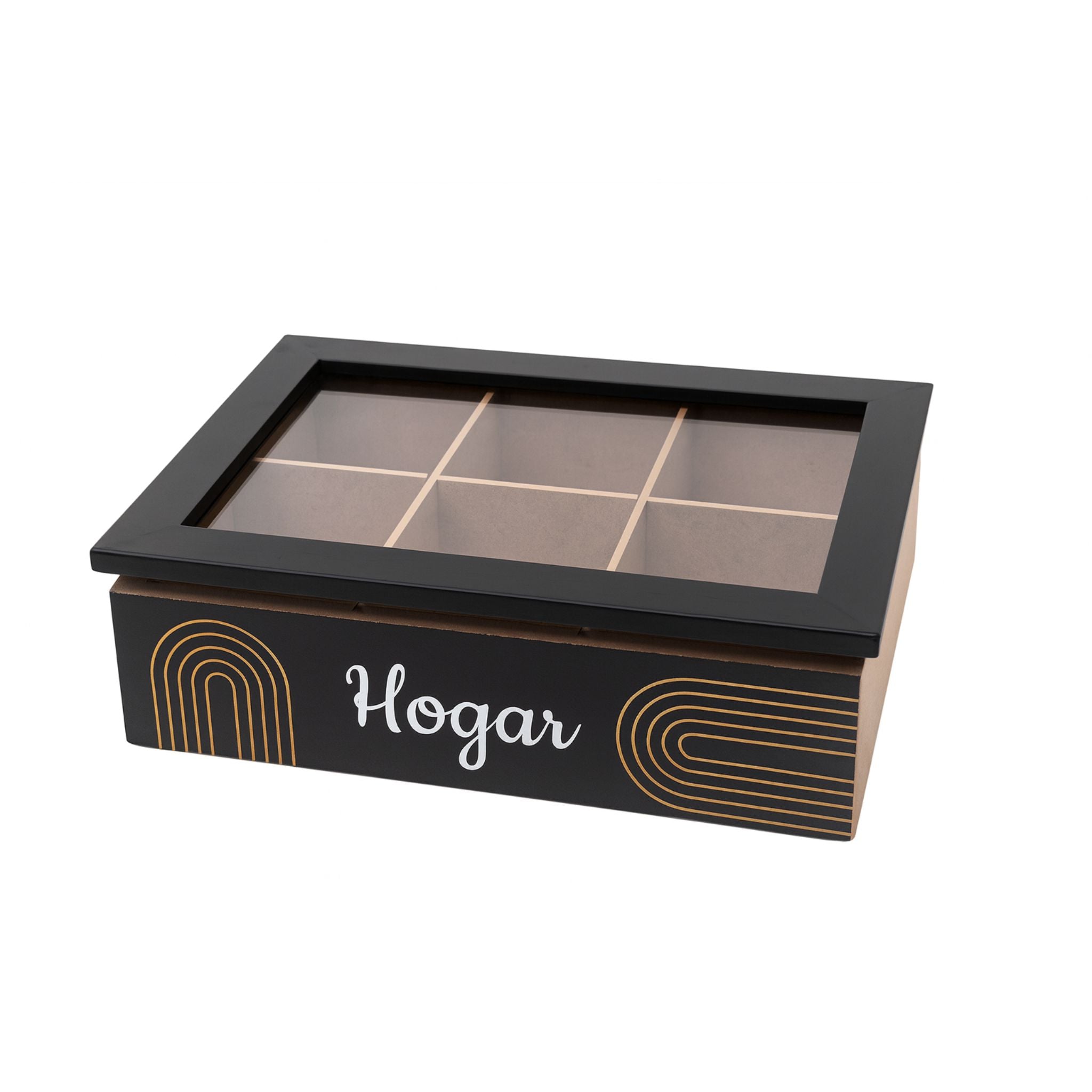 Caja Porta Té De Madera