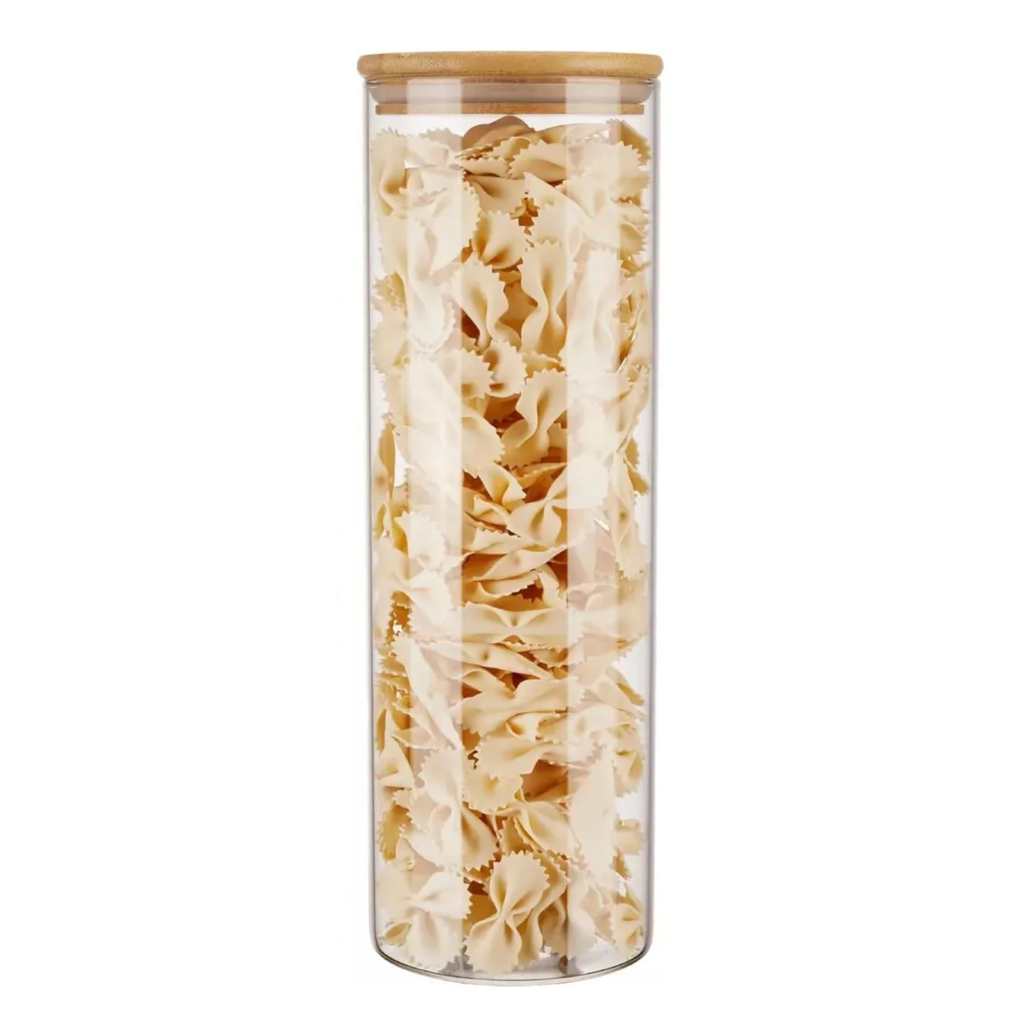 Frasco De Vidrio Tapa Bambú 1.5L
