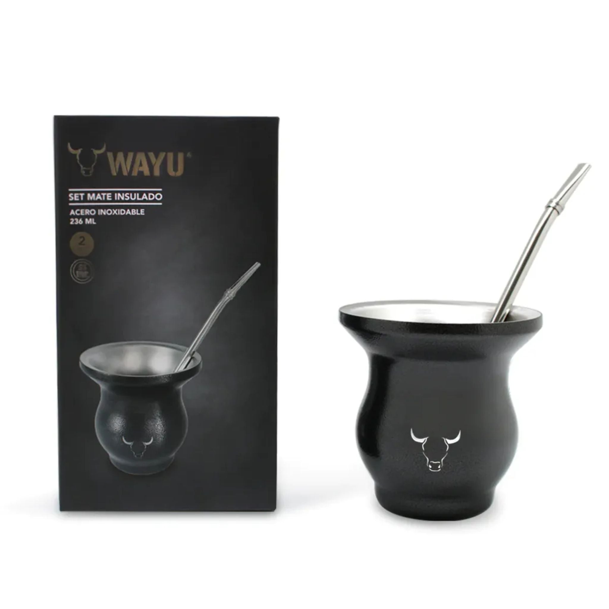 Mate Insulado Wayu Con Bombilla 230ml