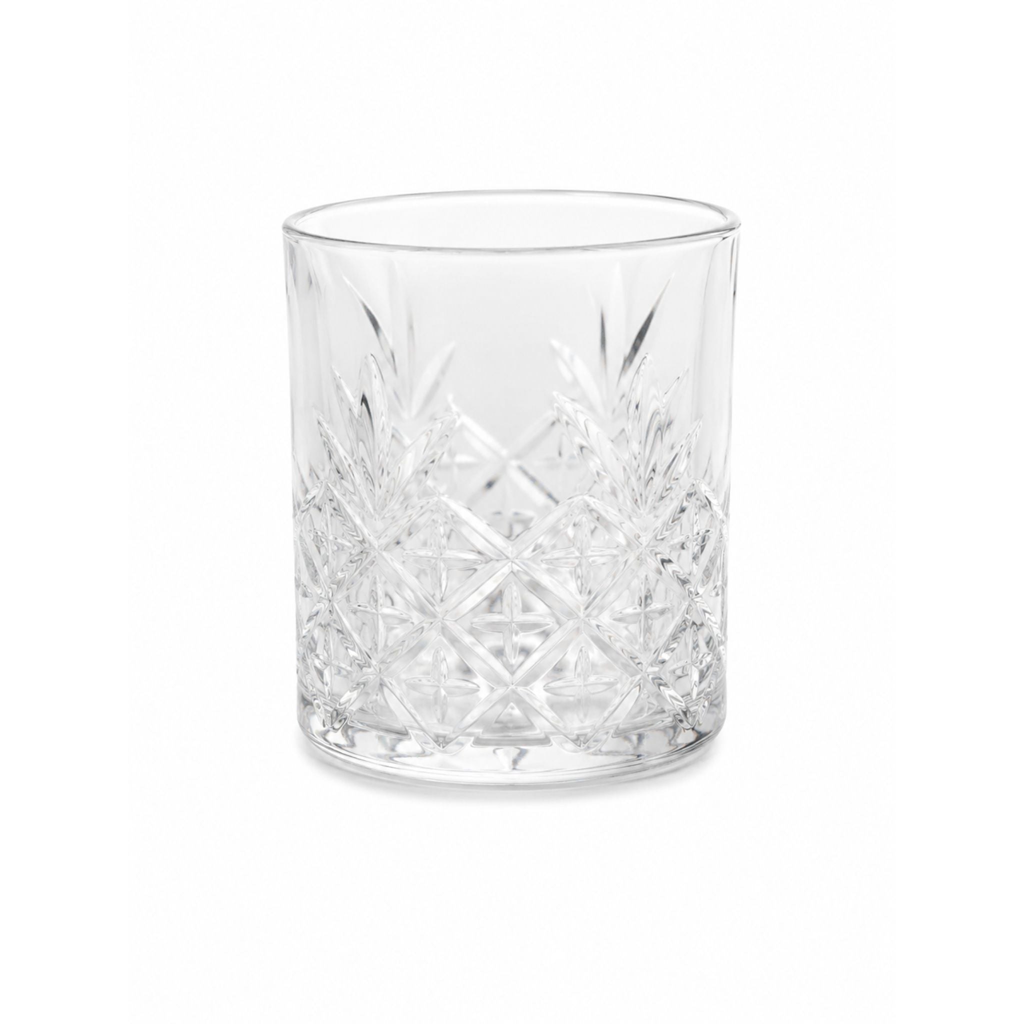 Vasos De Vidrio Bajos Whisky 340ml X6