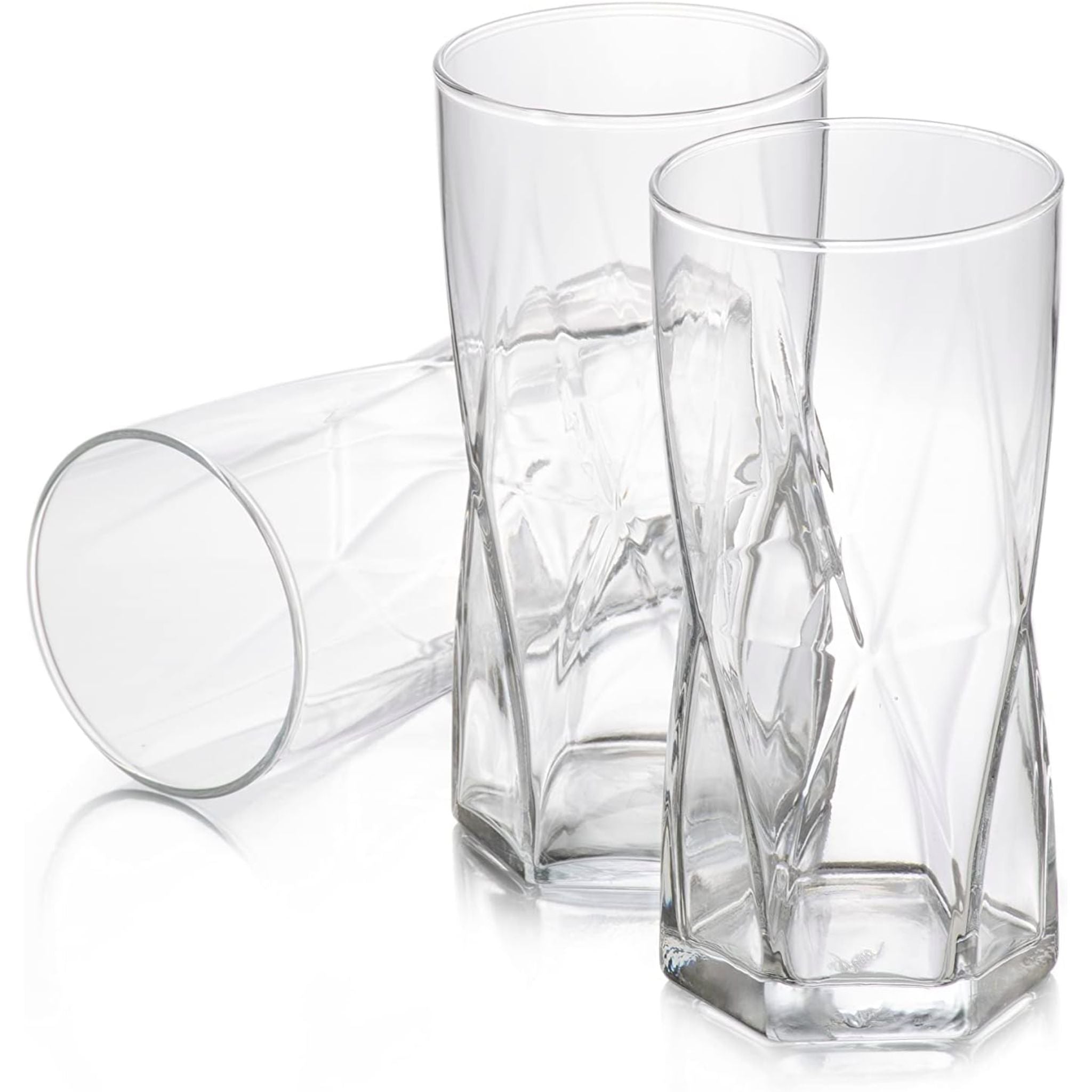 Vaso De Vidrio Alto X6