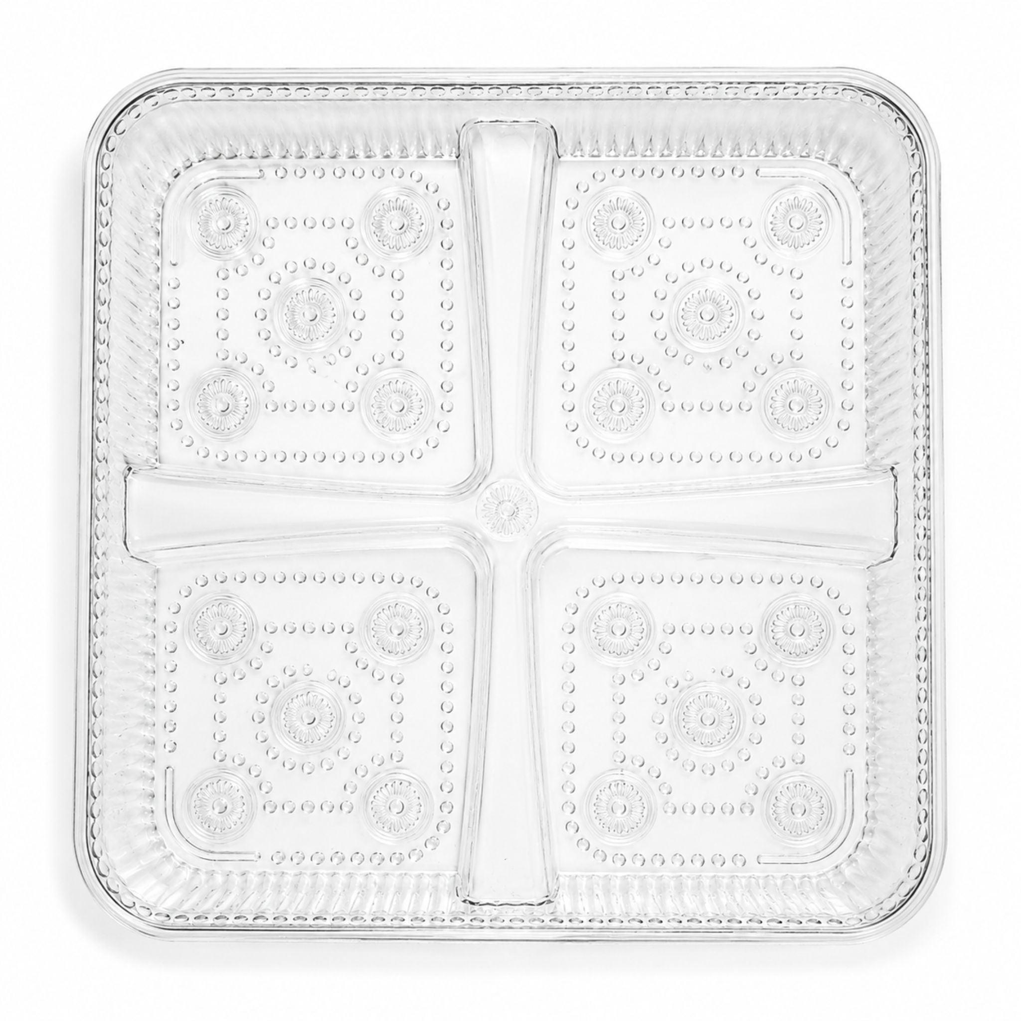 Bandeja Acrílica Transparente 28cm