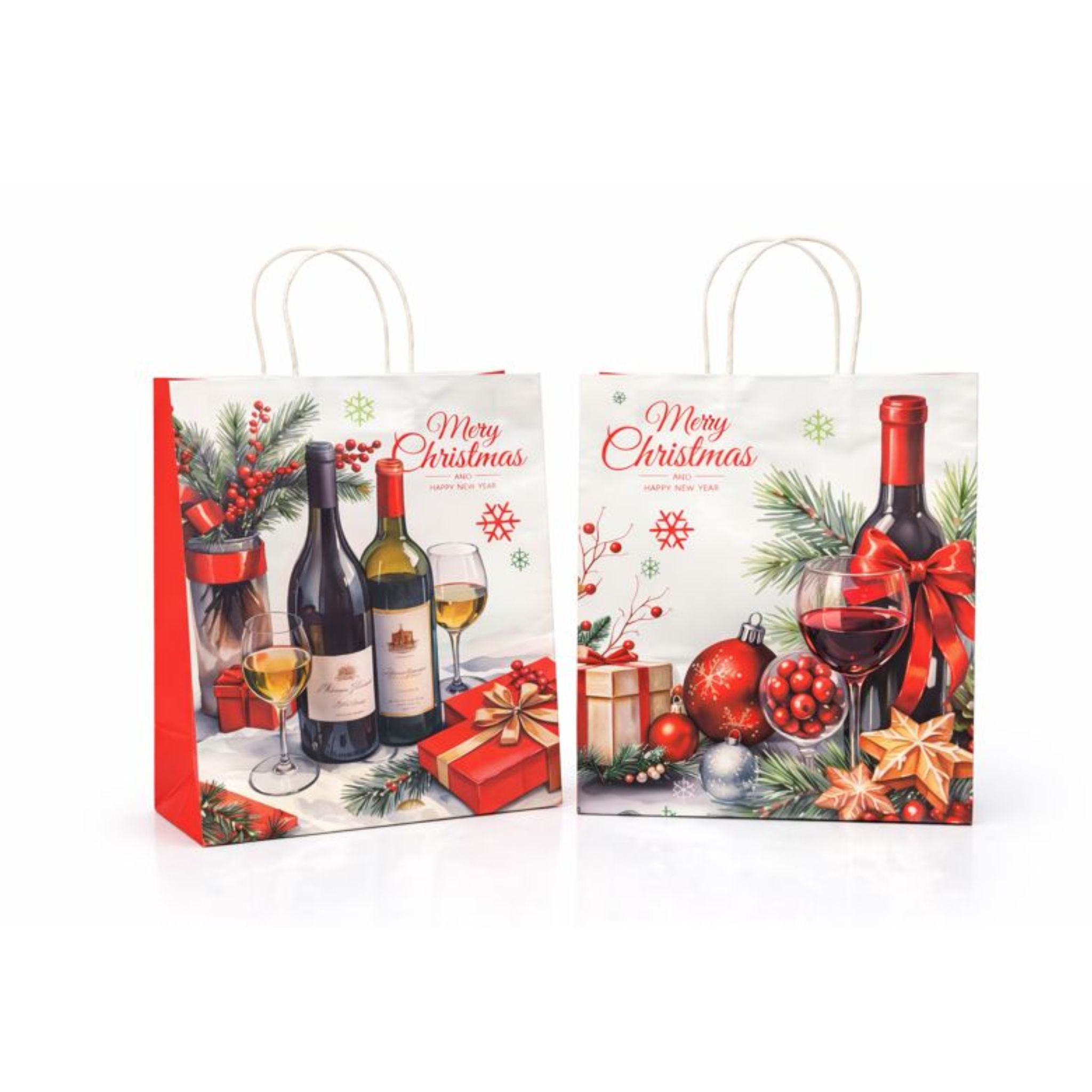 Bolsas Regalo Kraft Navidad (G) X12