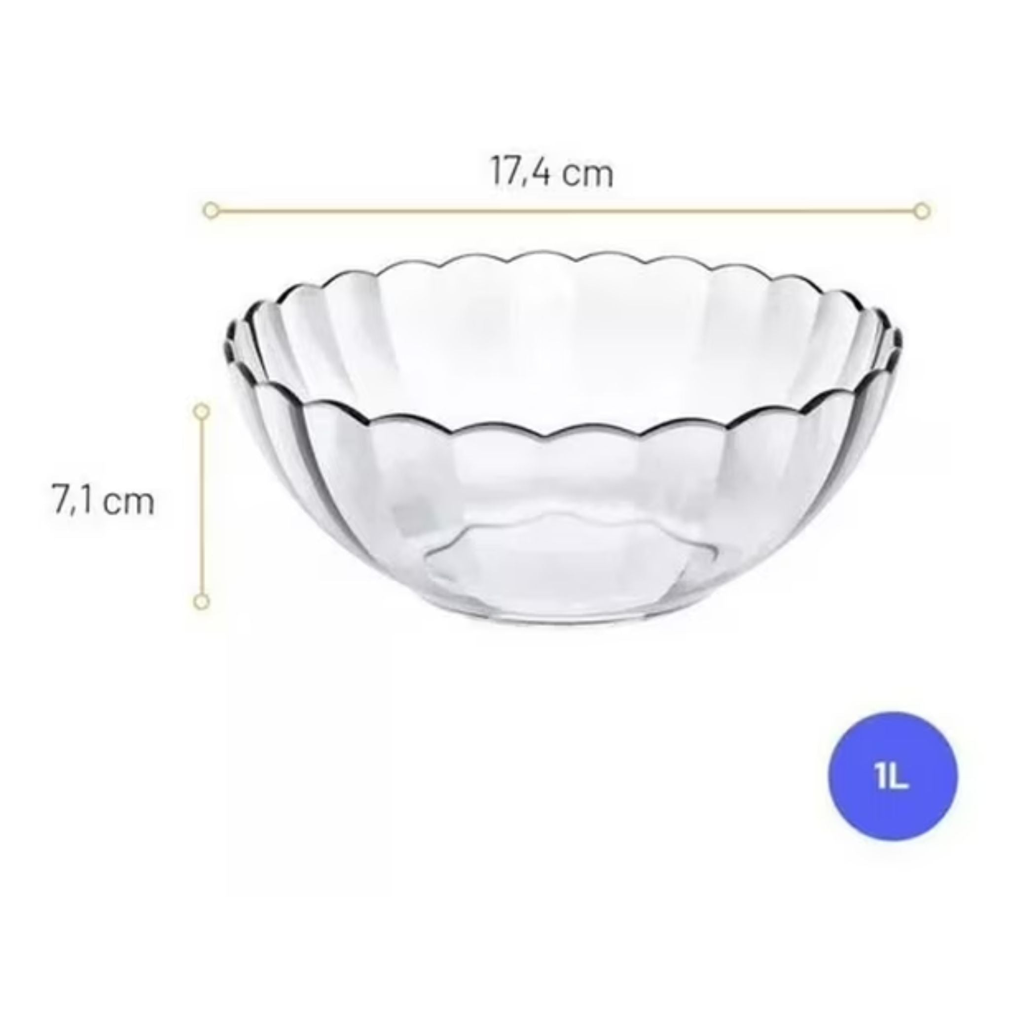 Pack 3 Bowl Vidrio Marinex