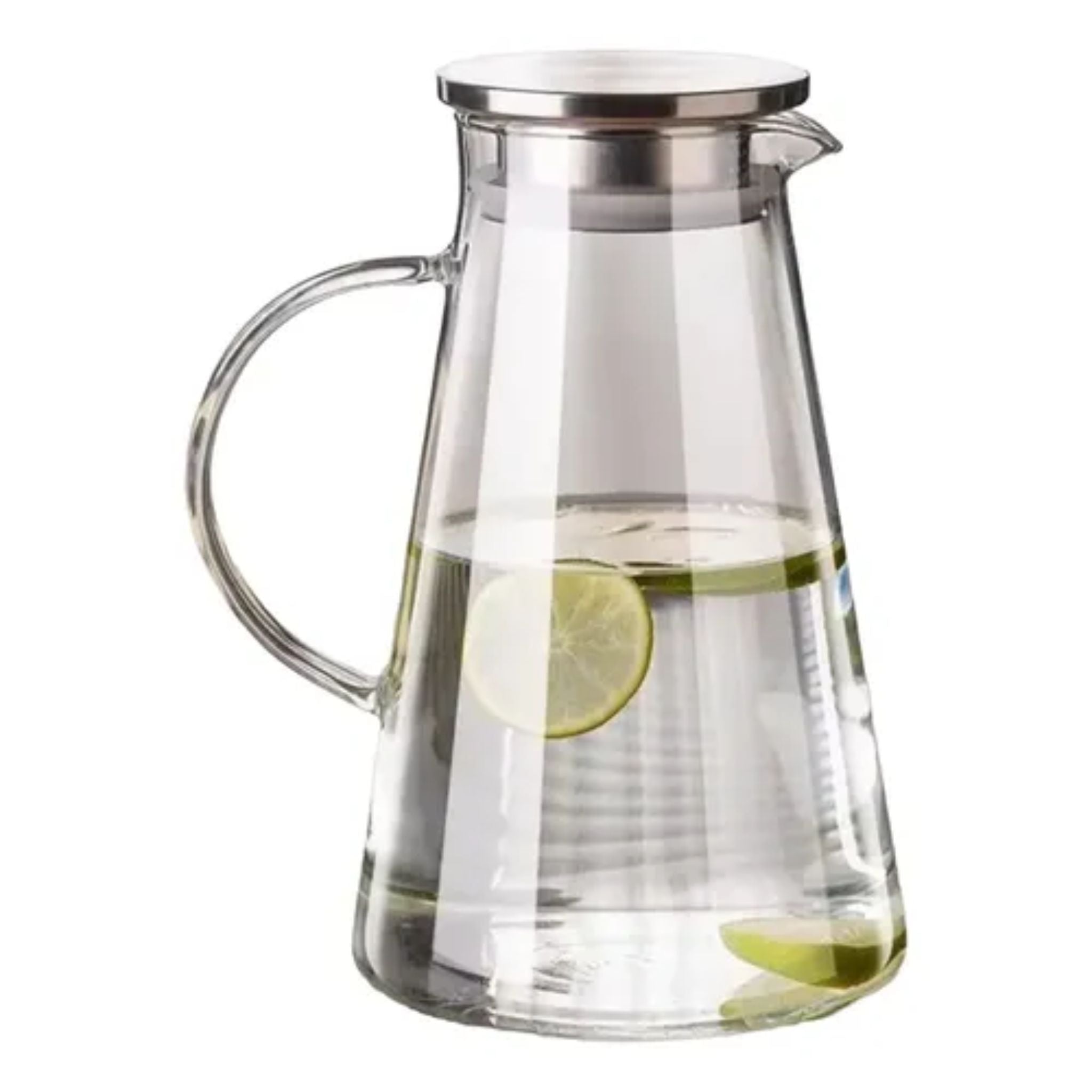 Jarra Vidrio Tapa Acero 1.8L