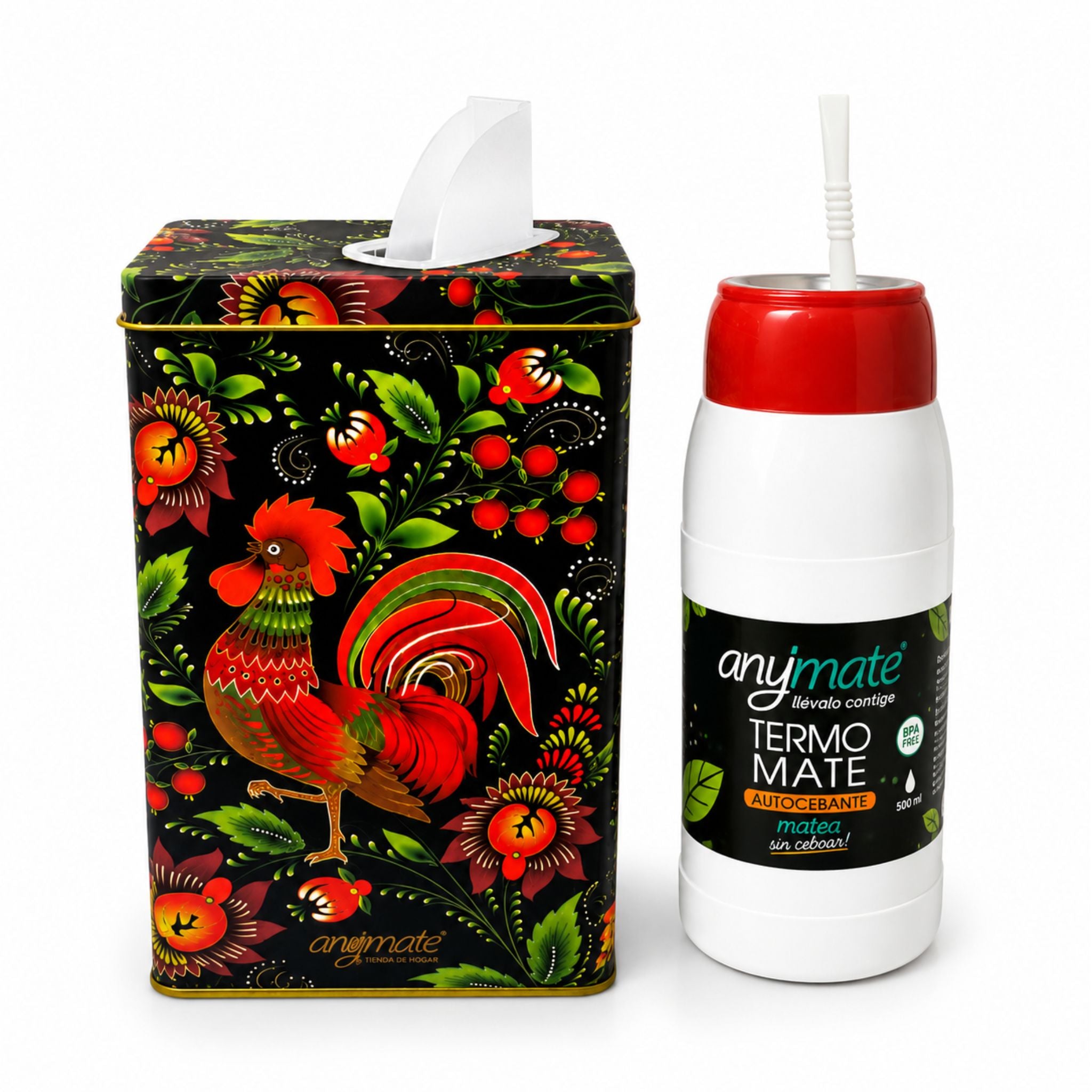 Kit De Mate Termo Autocebante + Yerbera