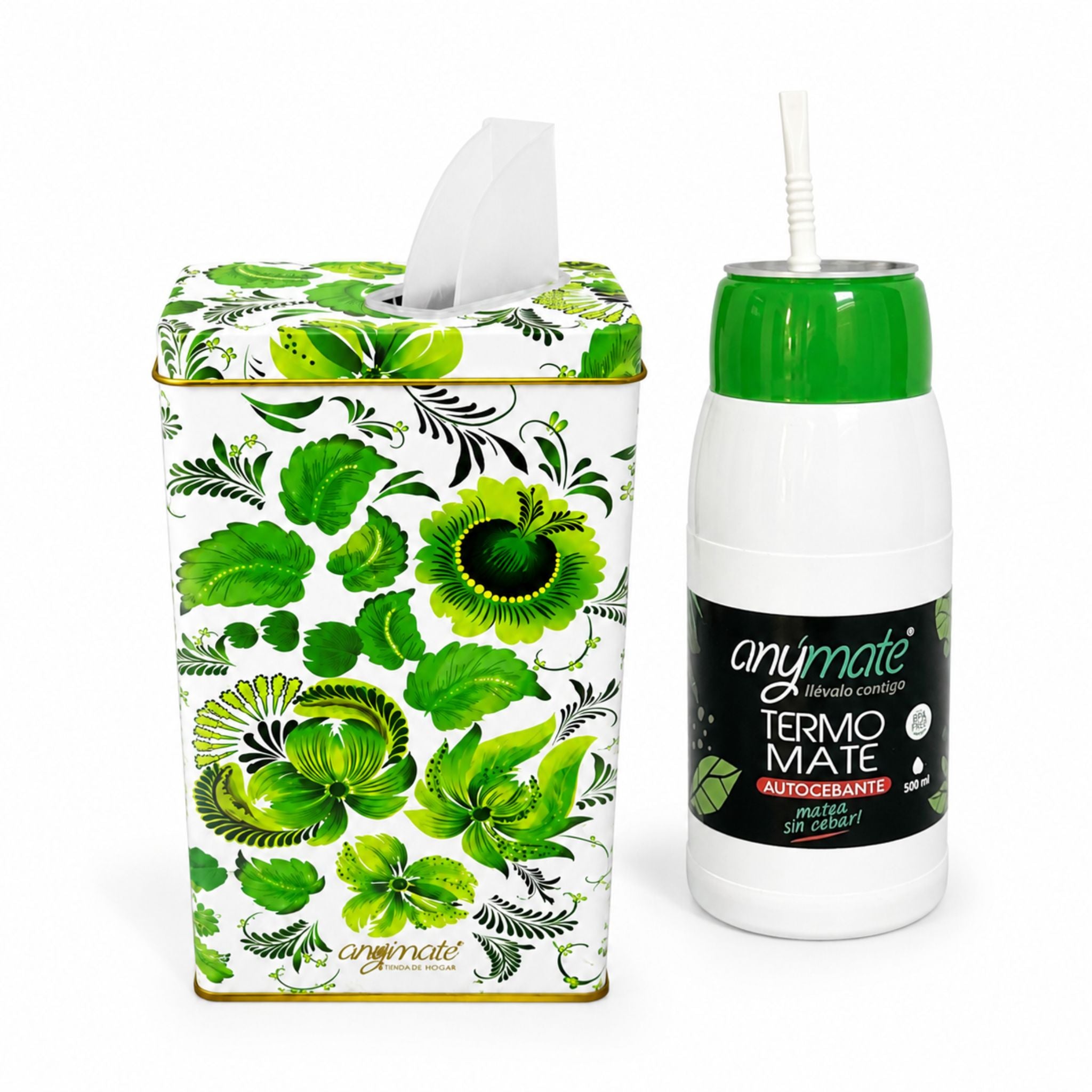 Kit De Mate Termo Autocebante + Yerbera
