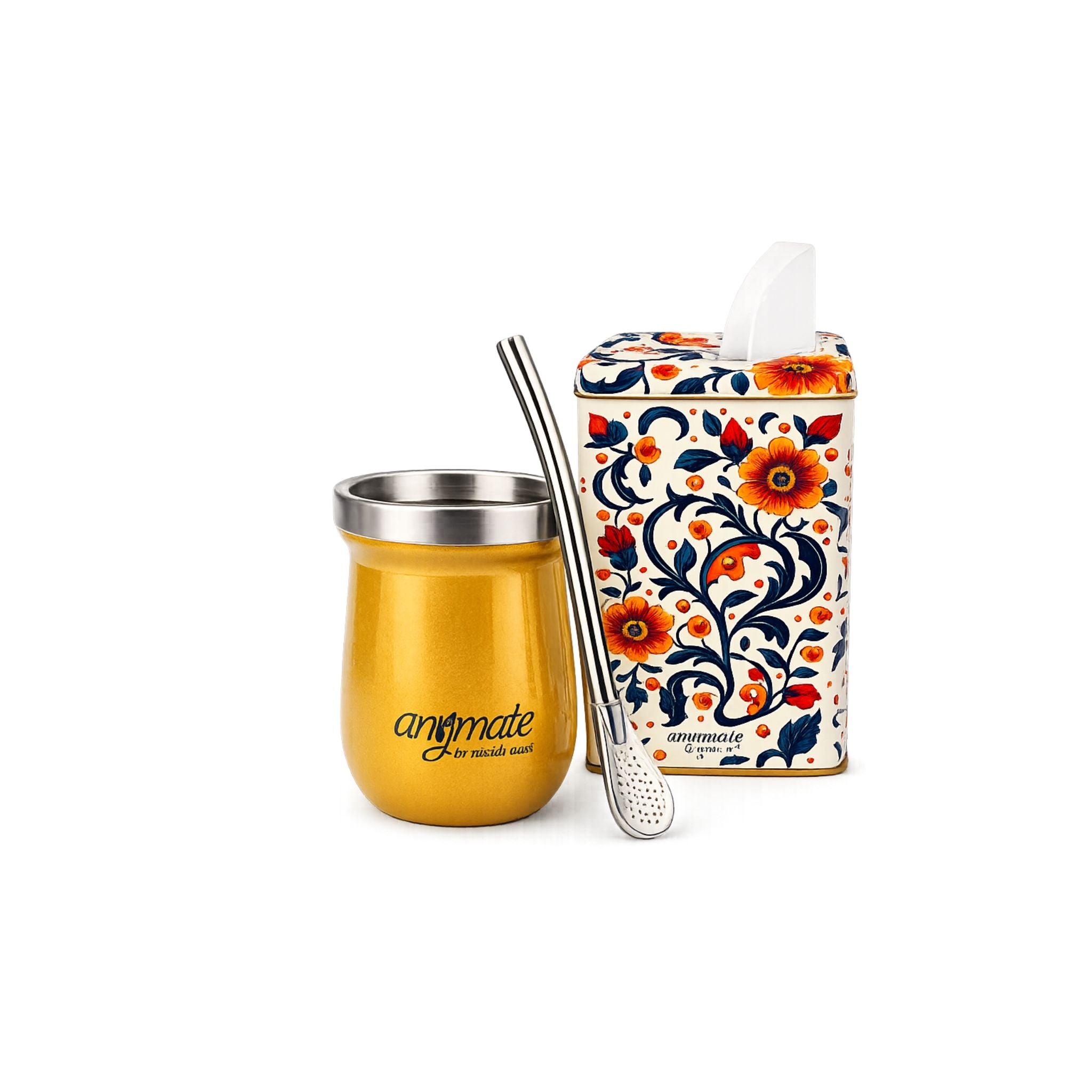 Pack Mate Con Bombilla + Yerbera