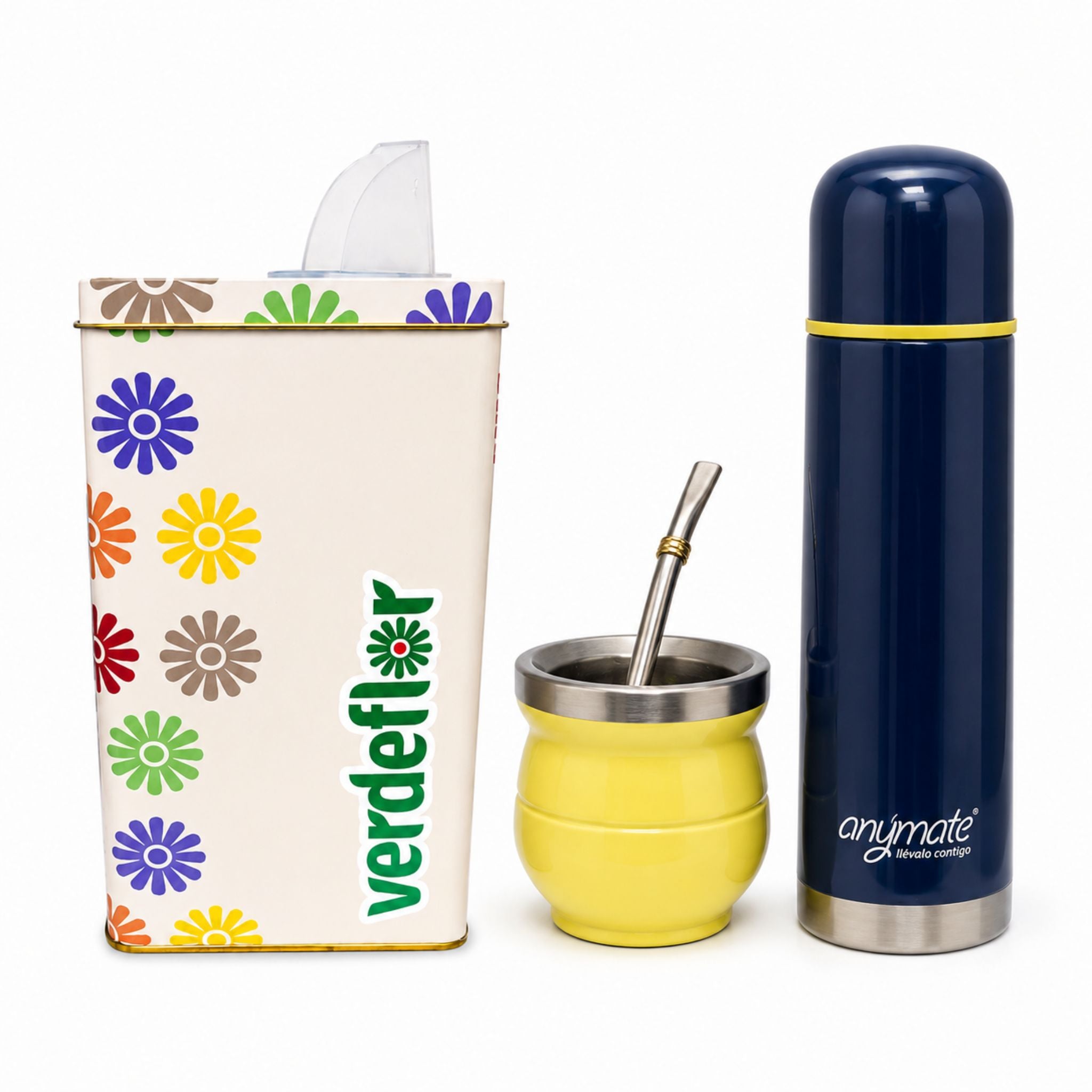 Set Matero Yerbera + Termo + Mate y Bombilla