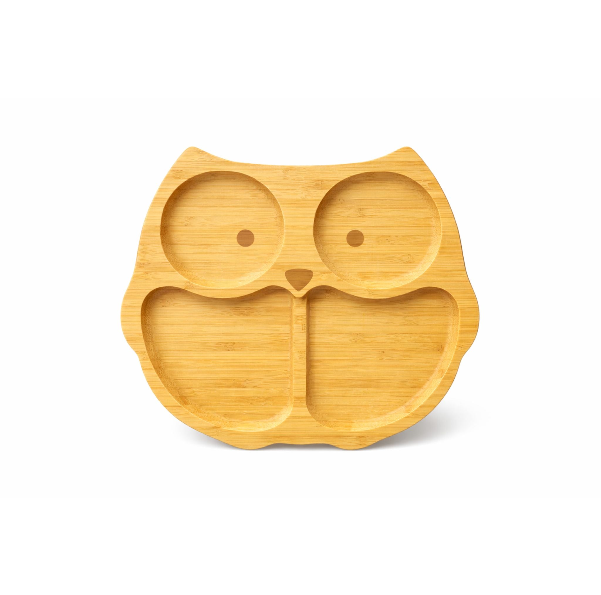 Plato Infantil De Madera Bambú