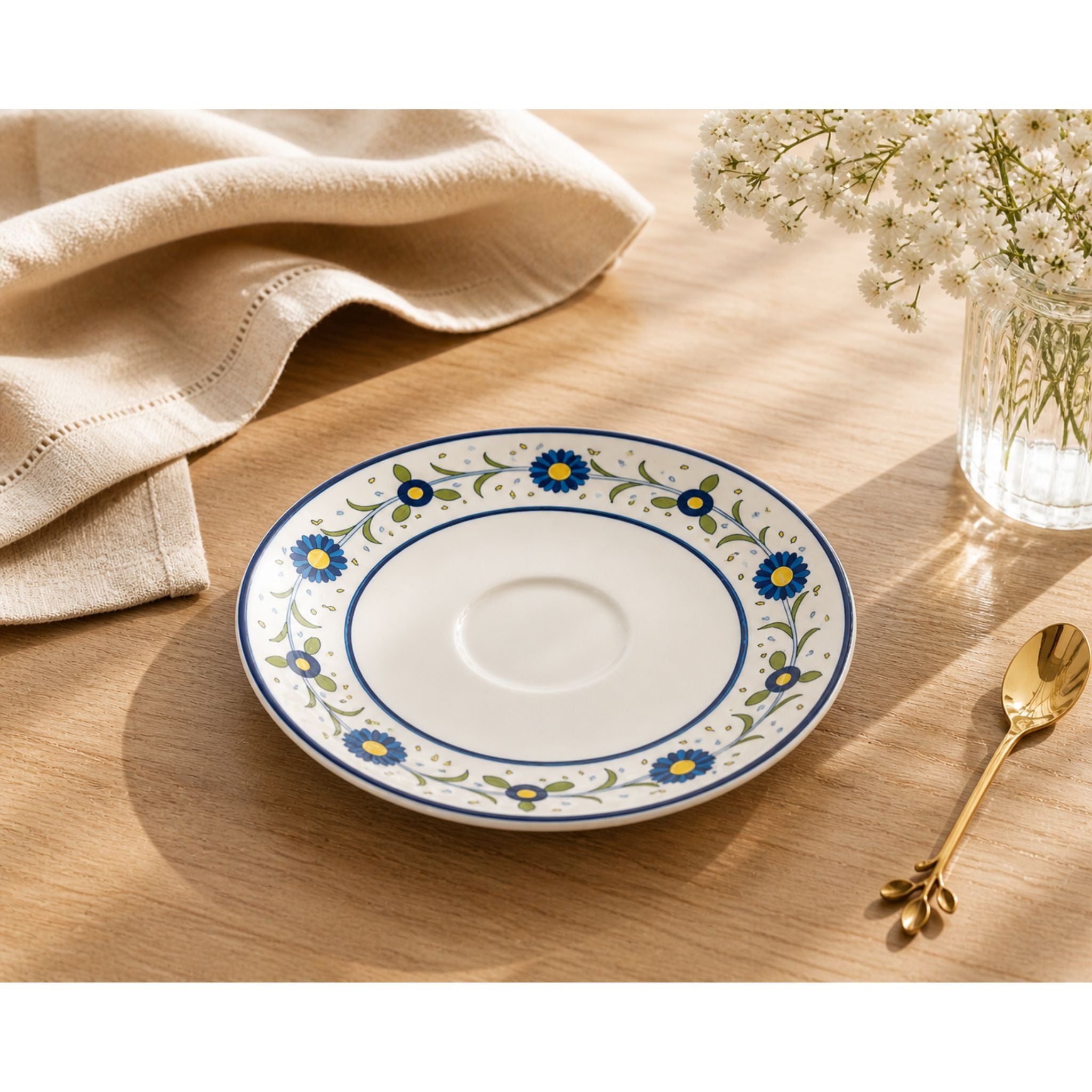 Plato De Té Porcelana 15cm - Fiesole