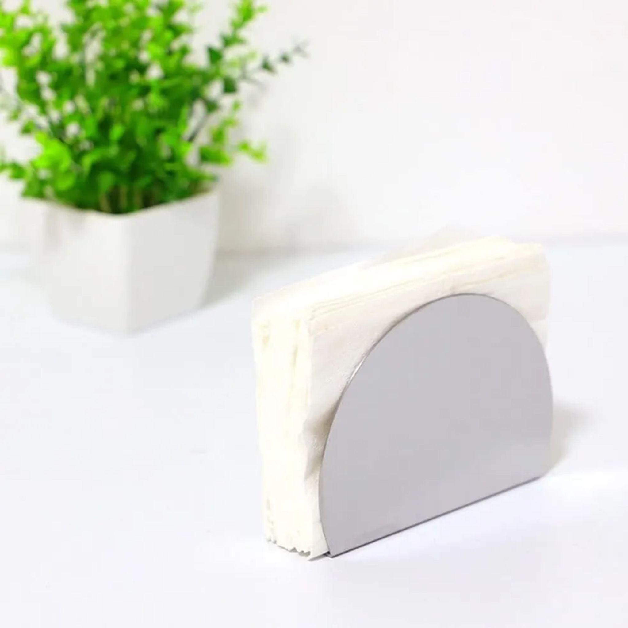 Servilletero De Mesa Acero 15cm