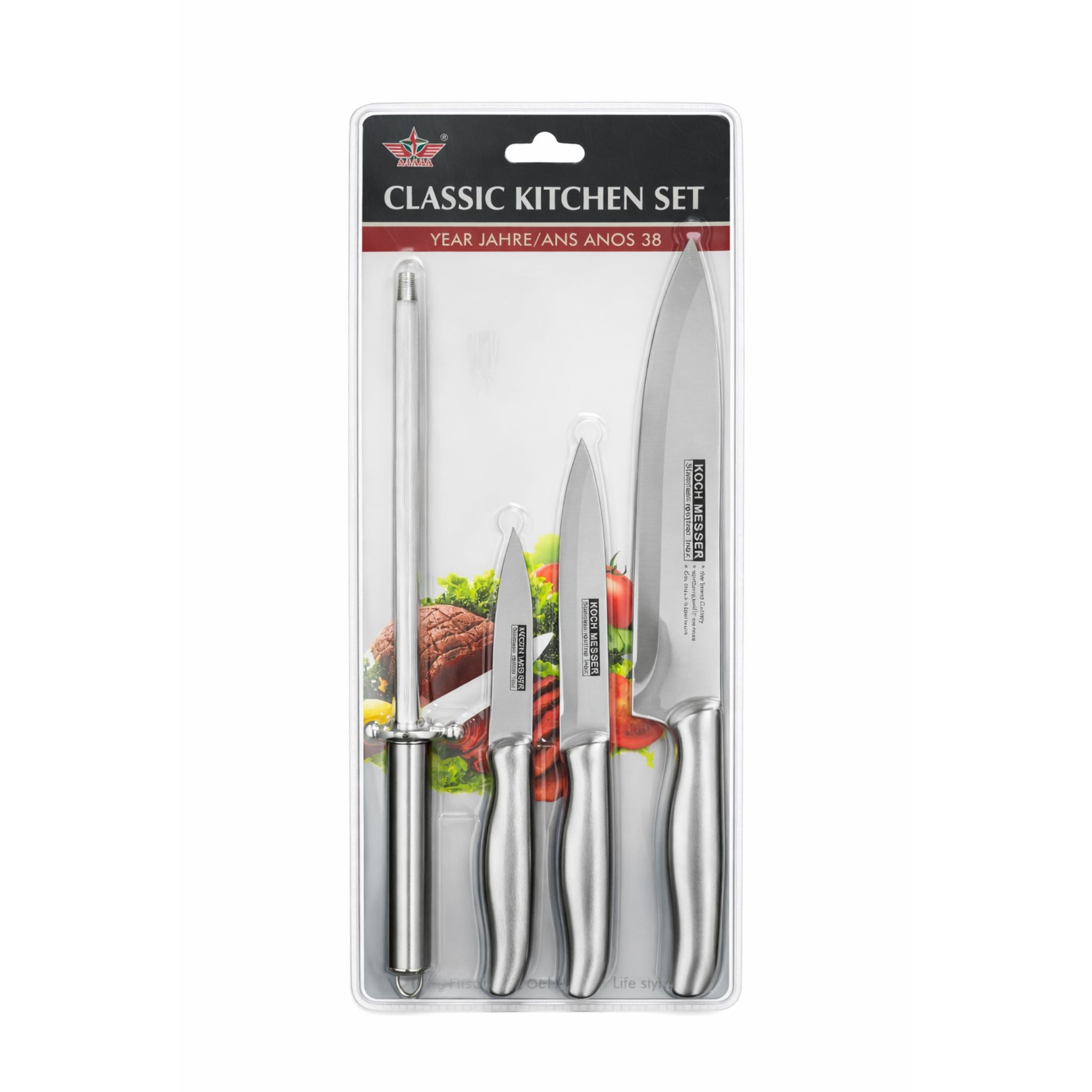 Juego De Cuchillos Acero + Lima