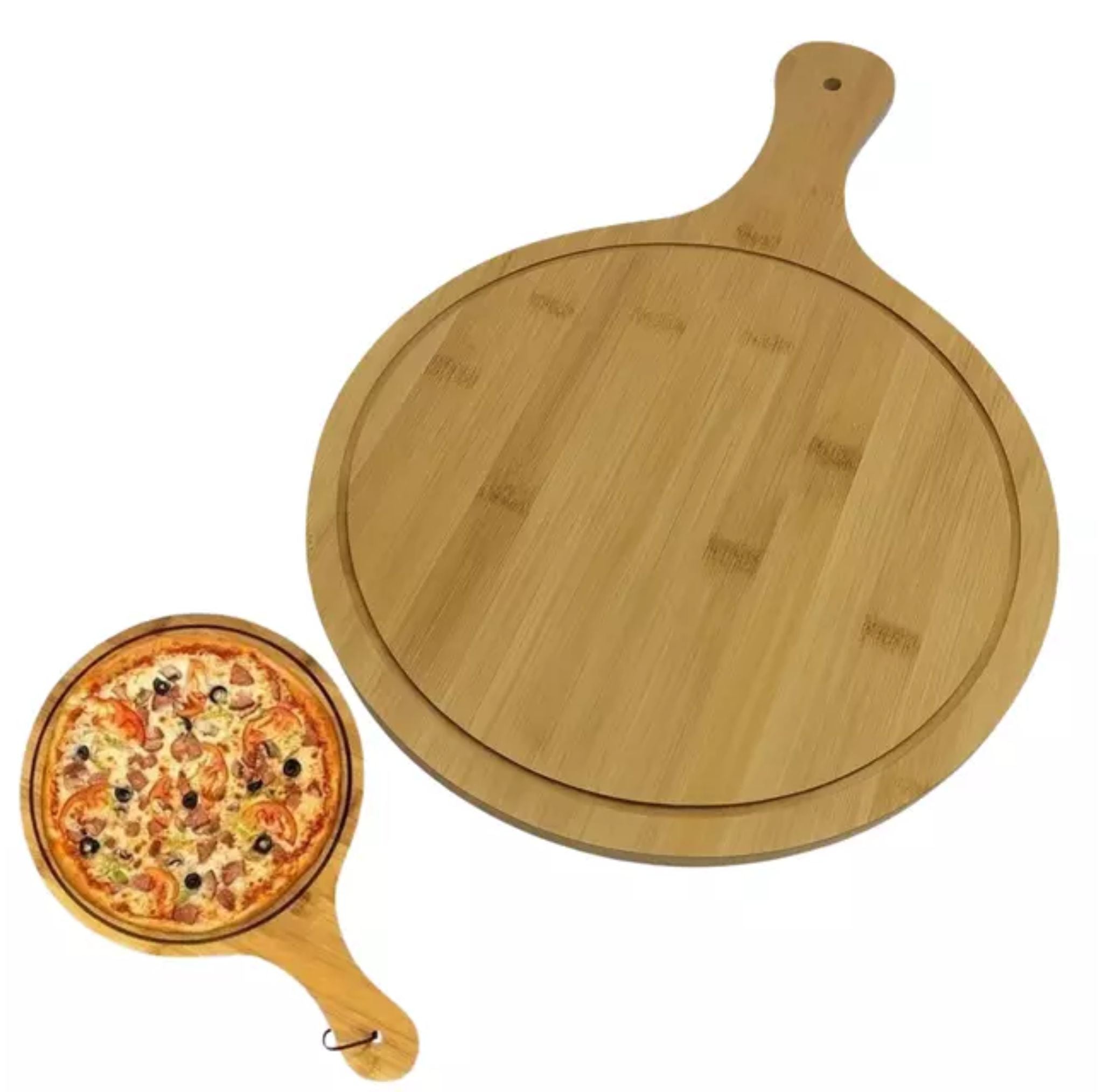 Tabla De Madera Pizza 33 x 45cm