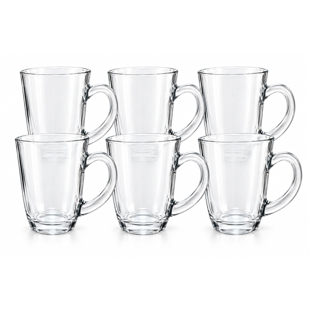 Set 6 Tazas Café Vidrio 218ml