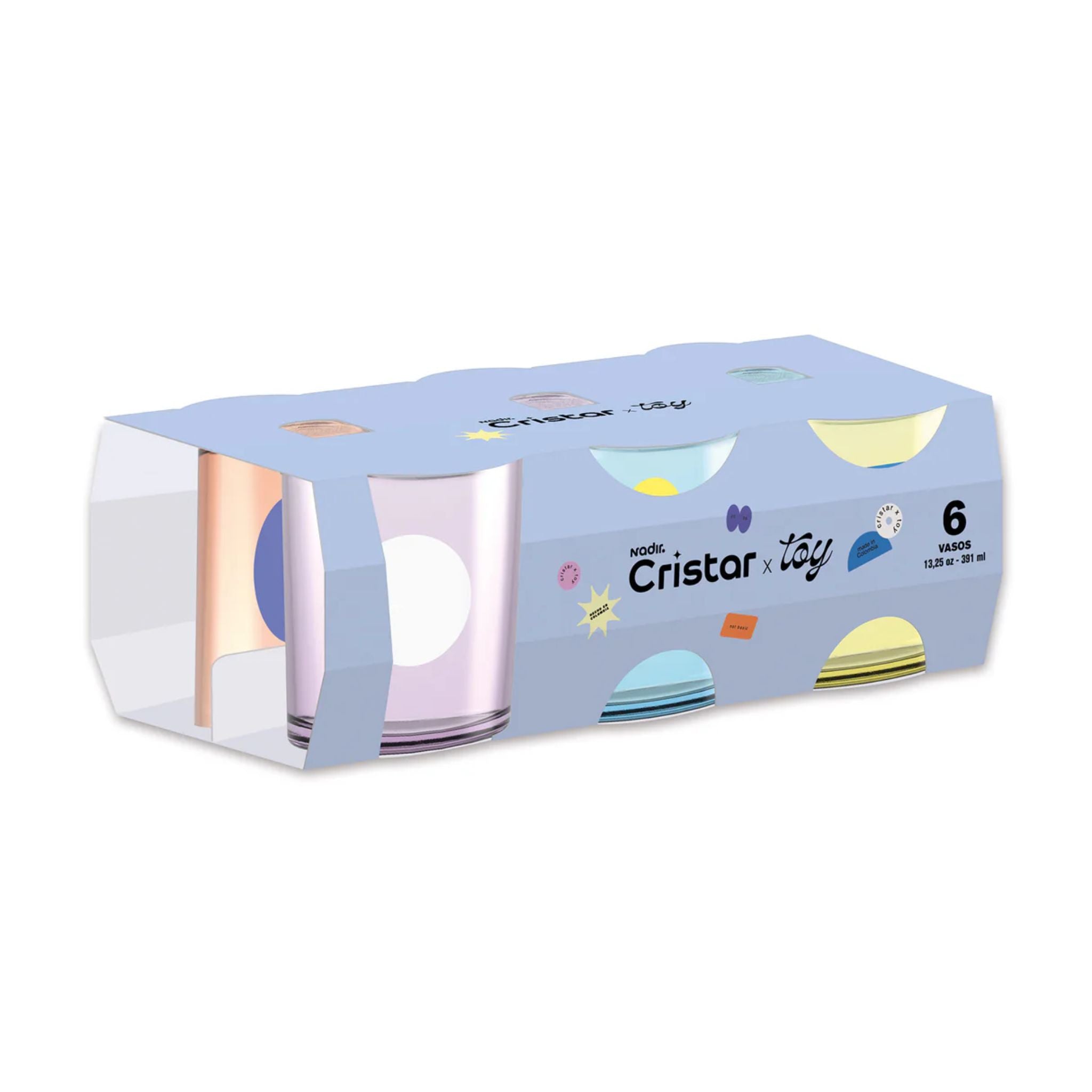 Vasos De Vidrio Rocks TOY - Cristar X6