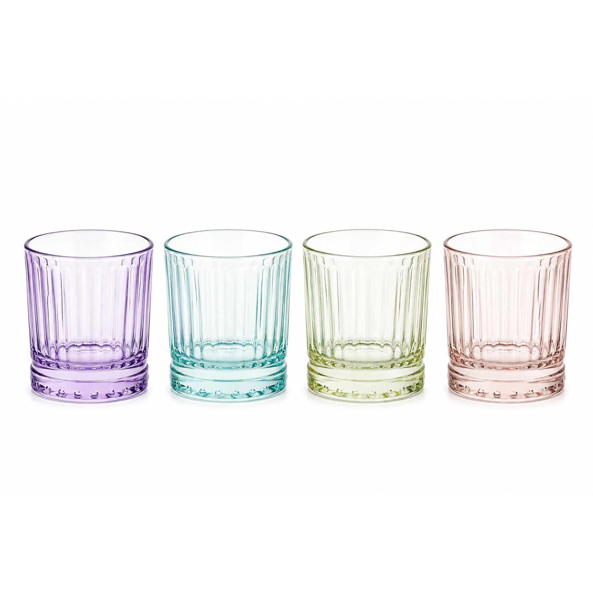 6 Vasos Vidrio Color Galata 341ml