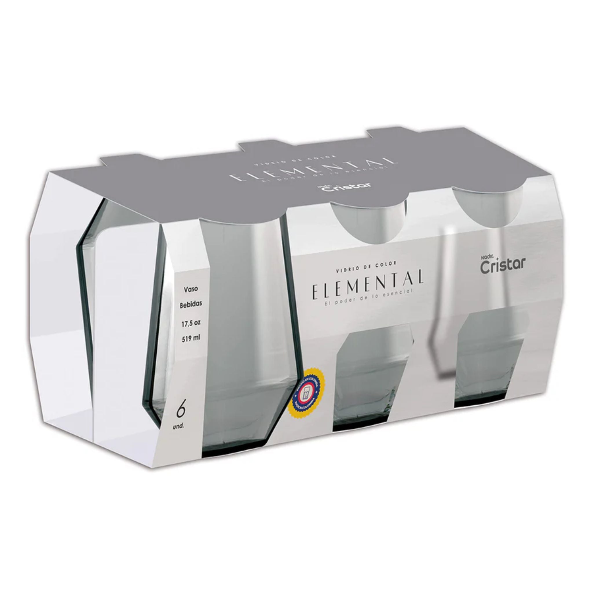 Vasos De Vidrio Altos Cóctel X6