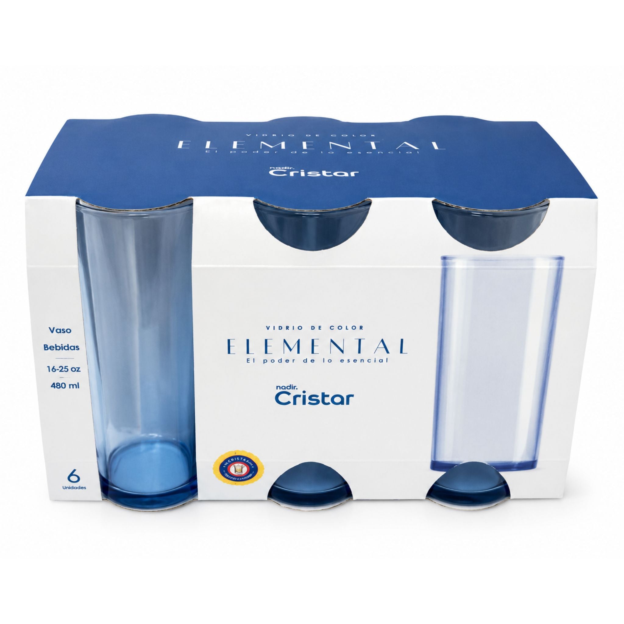 Vasos De Vidrio Bebidas 480ml X6