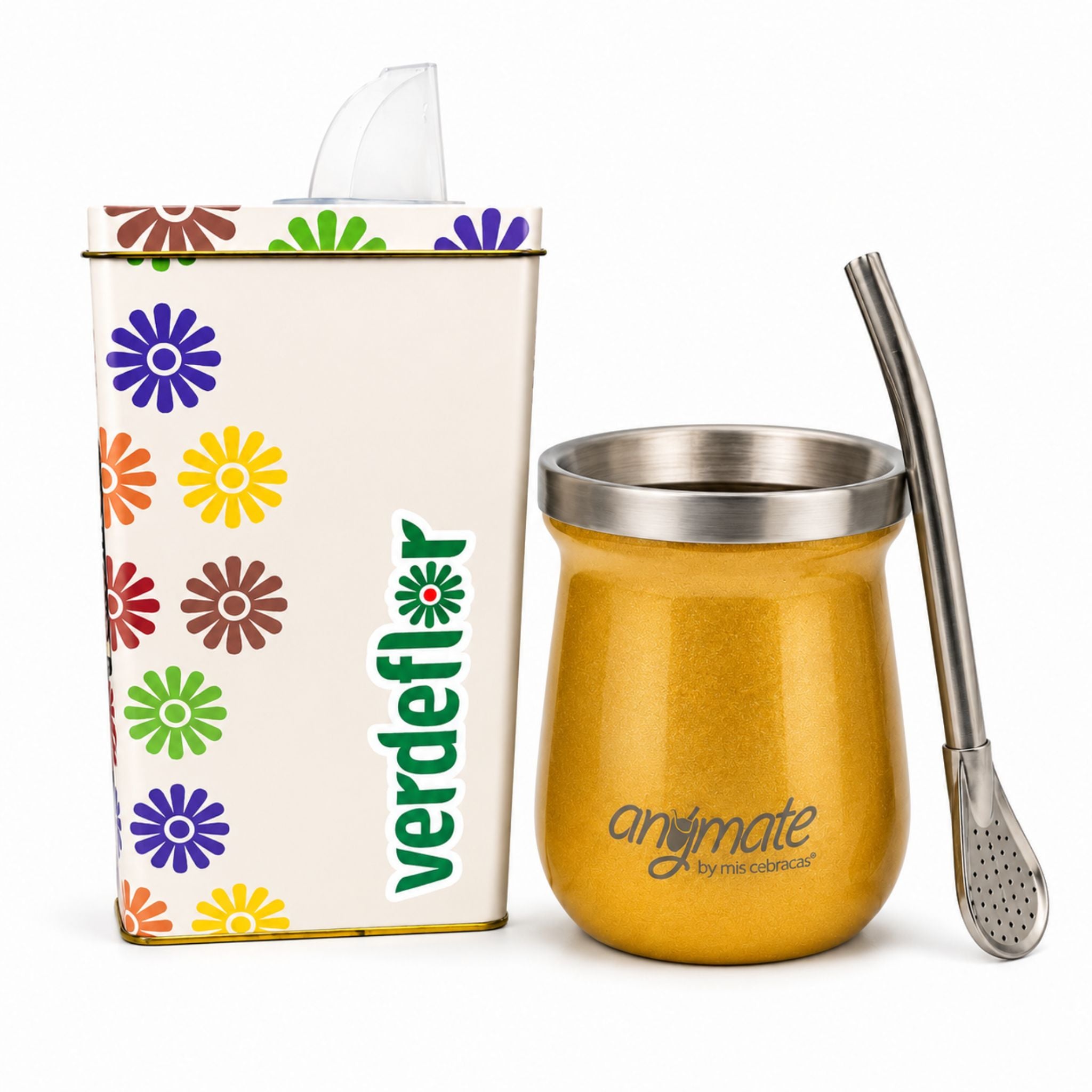 Pack Mate Con Bombilla + Yerbera