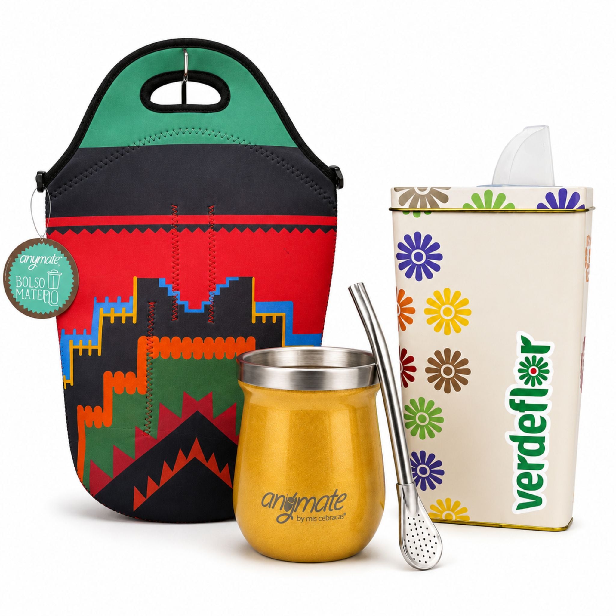 Pack Mate Bolso + Mate + Bombilla + Yerbera