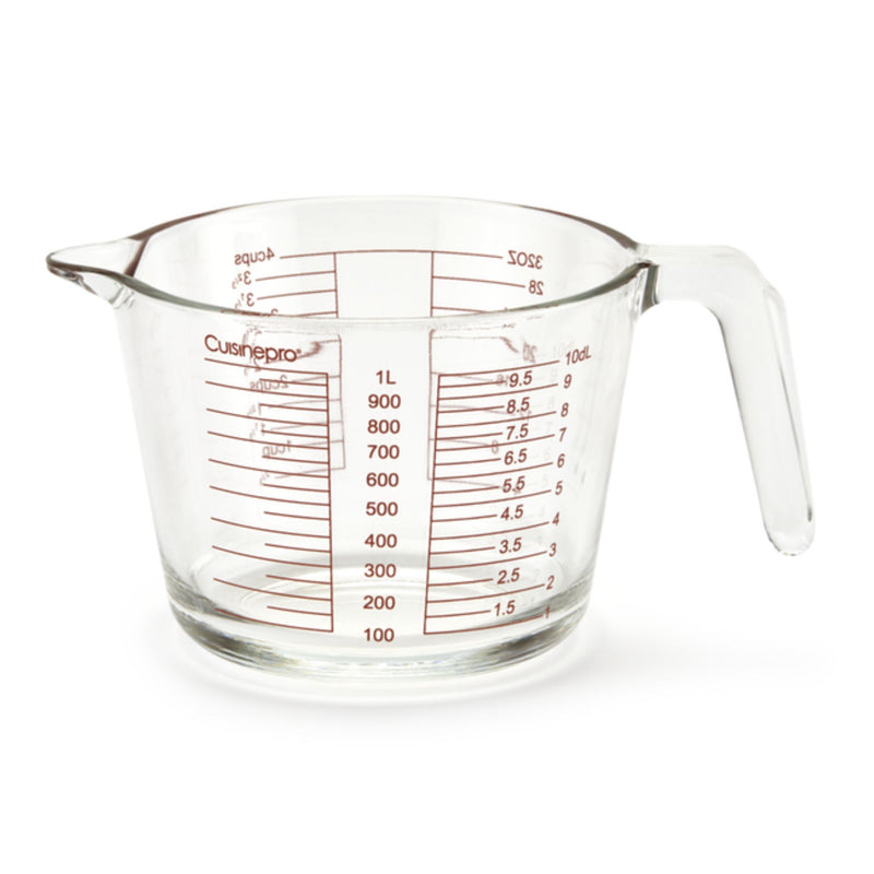 Deluxe Pyrex ristente a las manchas de cristal jarra medidora, 1L Deluxe Pyrex ristente a las manchas de cristal jarra medidora, 1L